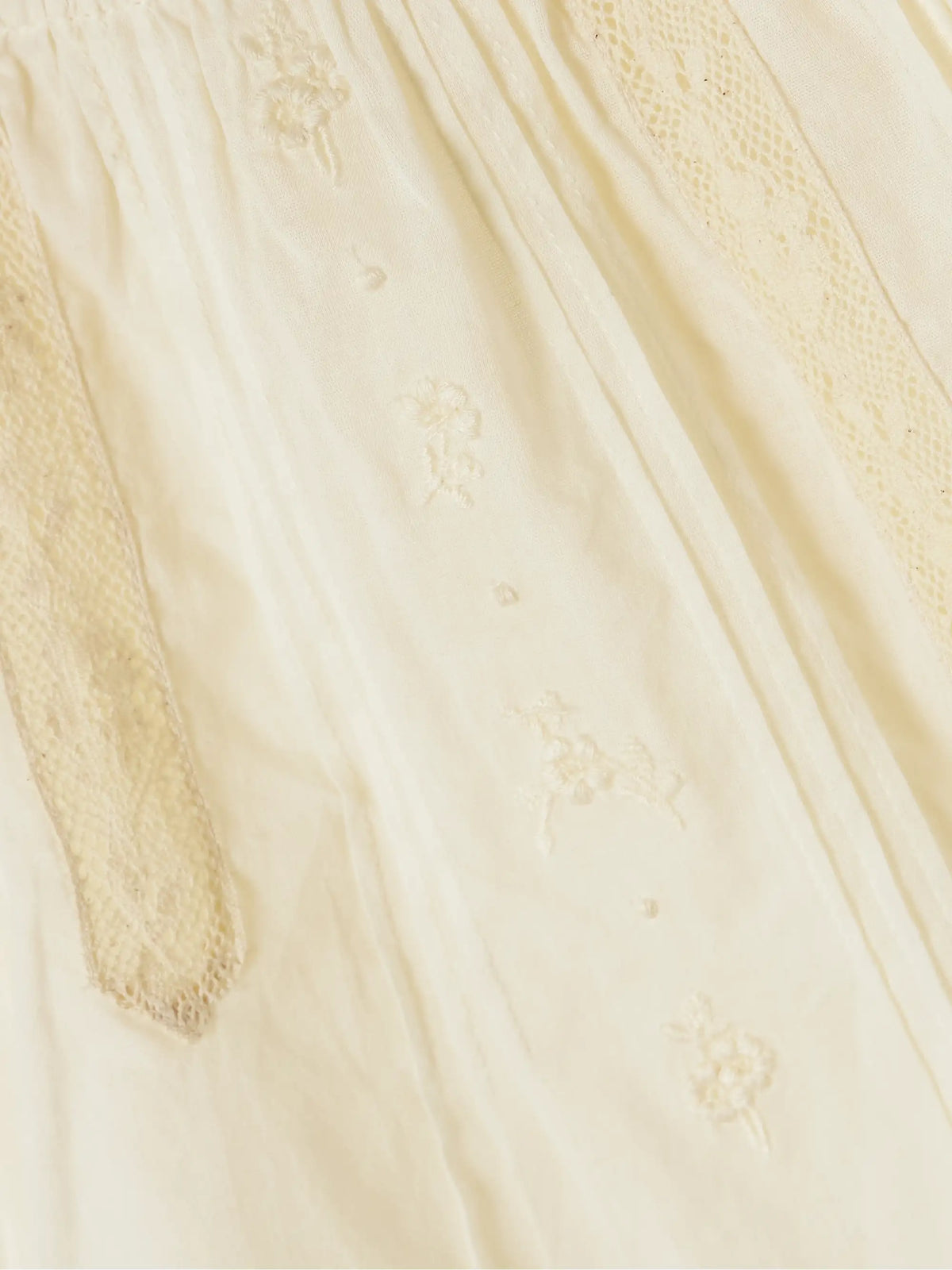 Frederica Lace-trimmed Organic Cotton-voile Blouse
