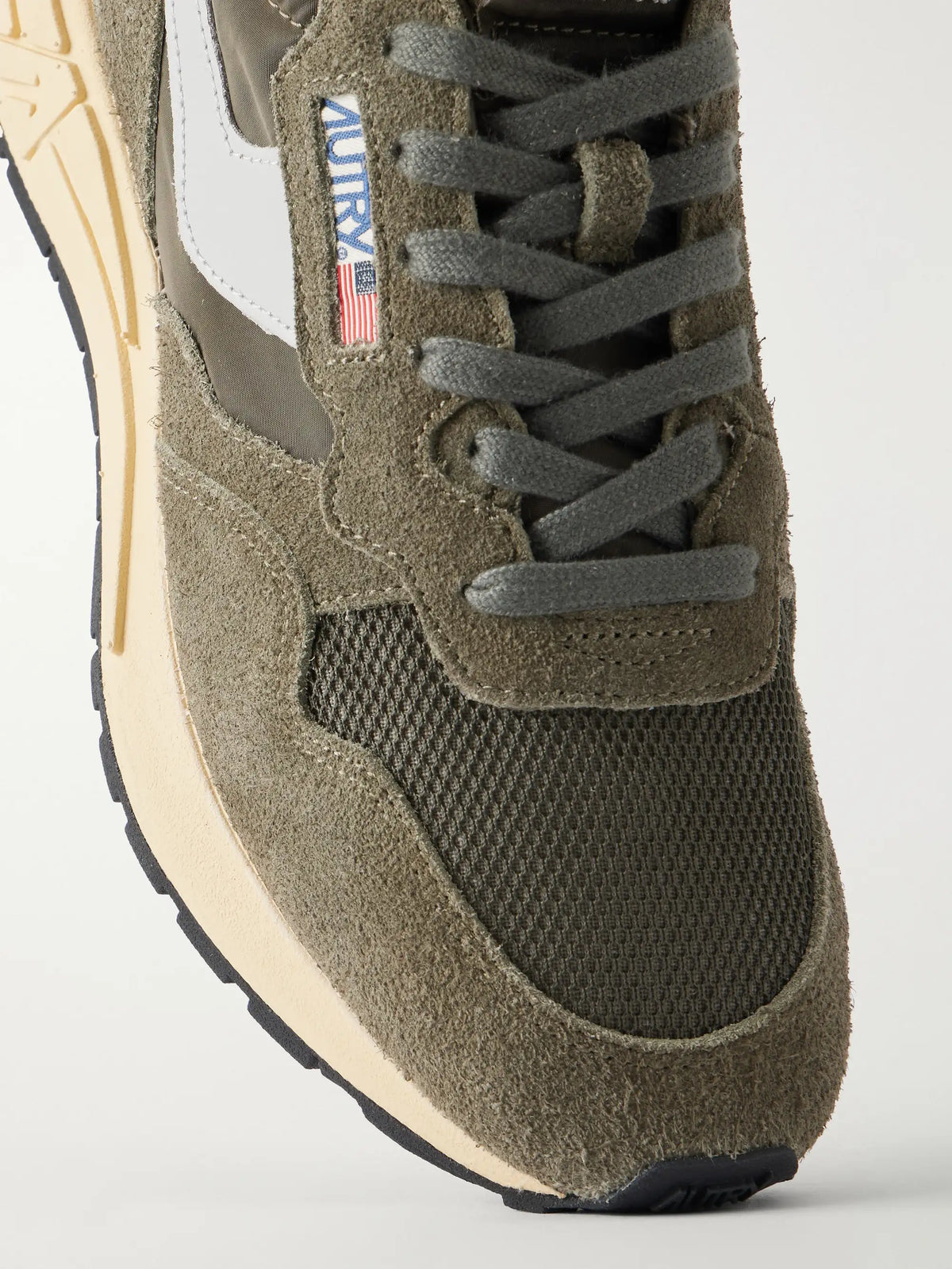 Autry Reelwind Low Leather And Suede-trimmed Mesh And Shell Sneakers
