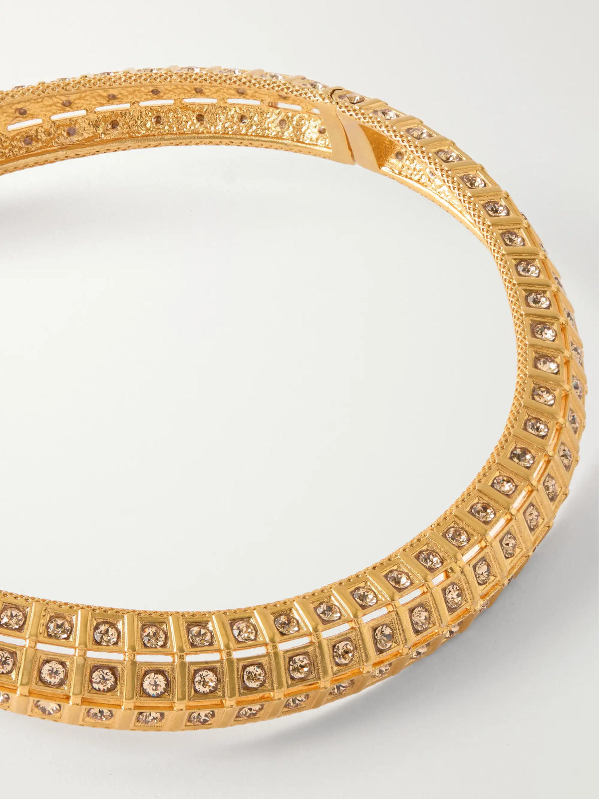 Lobster Vibe Crystal-embellished Gold-plated Necklace