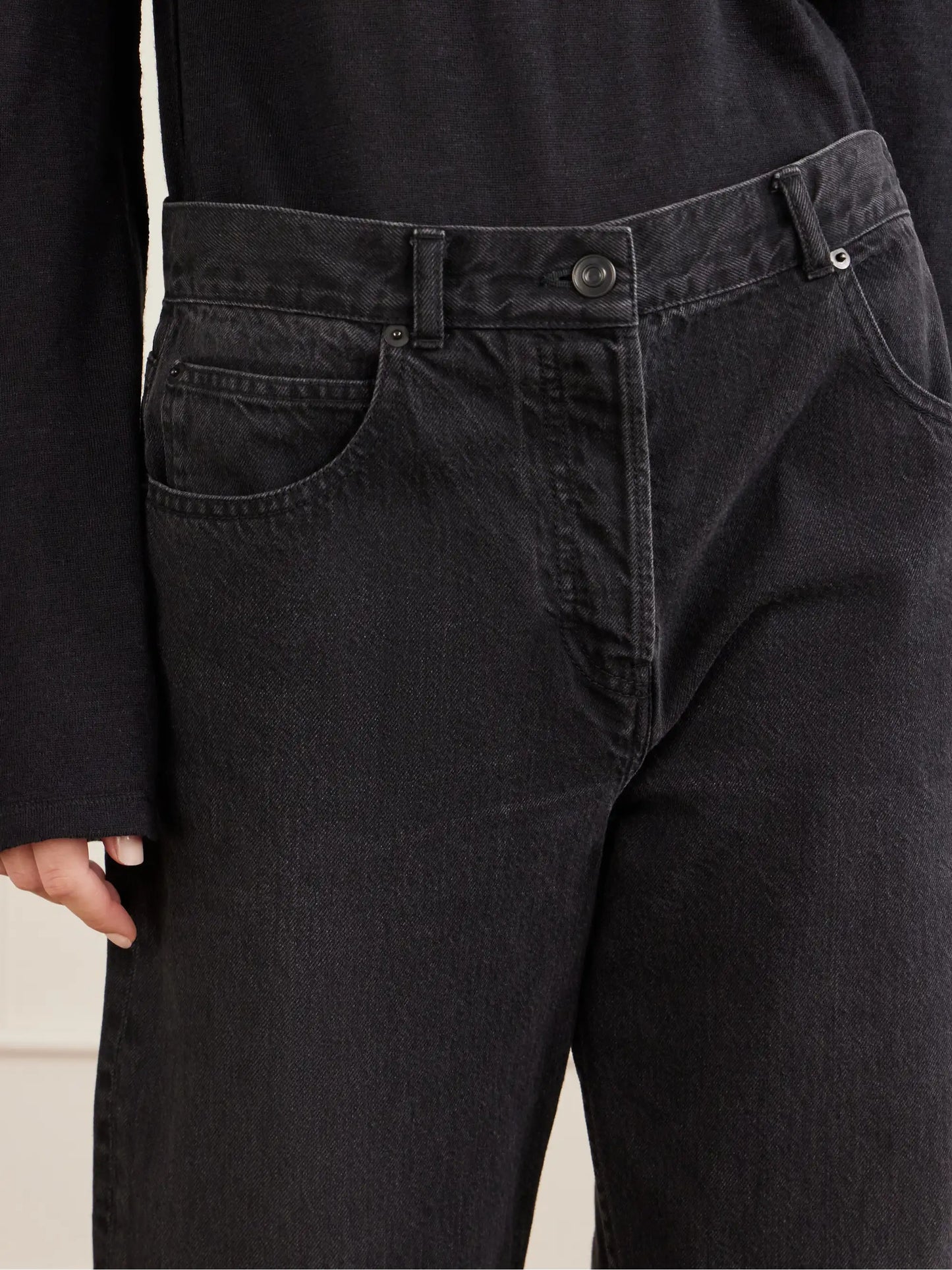 Finbar High-rise Wide-leg Jeans