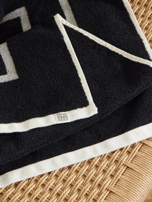 Monogram Jacquard Cotton-terry Beach Towel