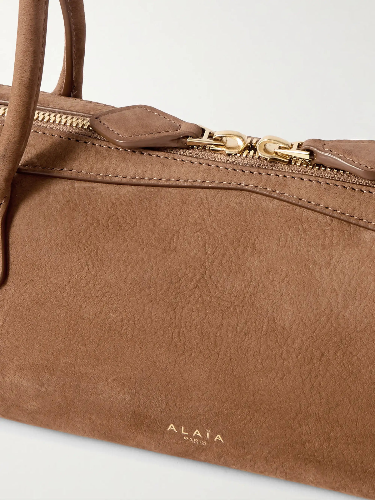 Le Teckel Medium Nubuck Shoulder Bag