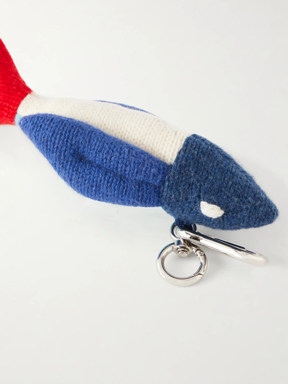 Fish Patchwork Knitted Cashmere Keychain
