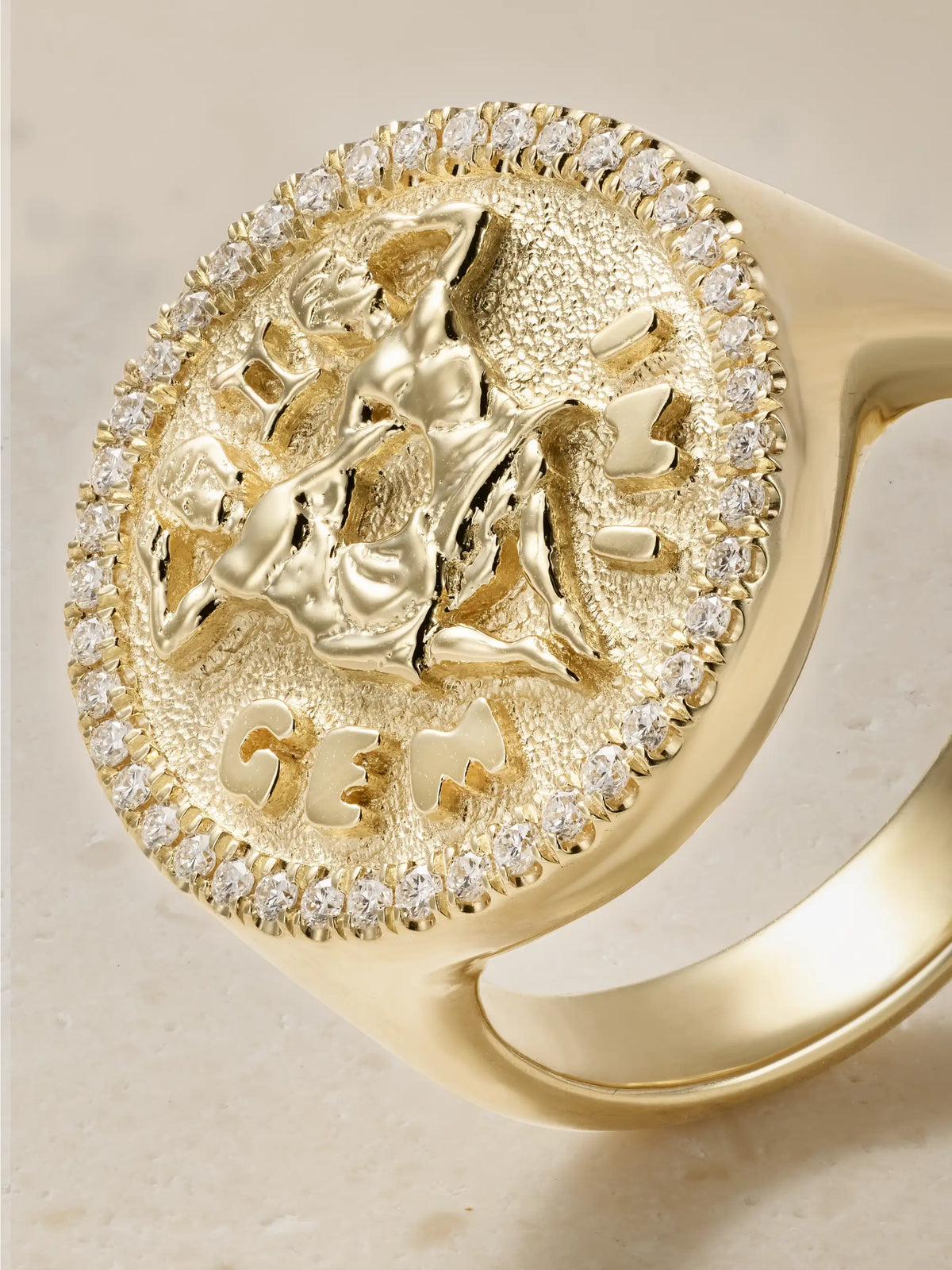 Anita Ko Zodiac 18-karat Gold Diamond Ring