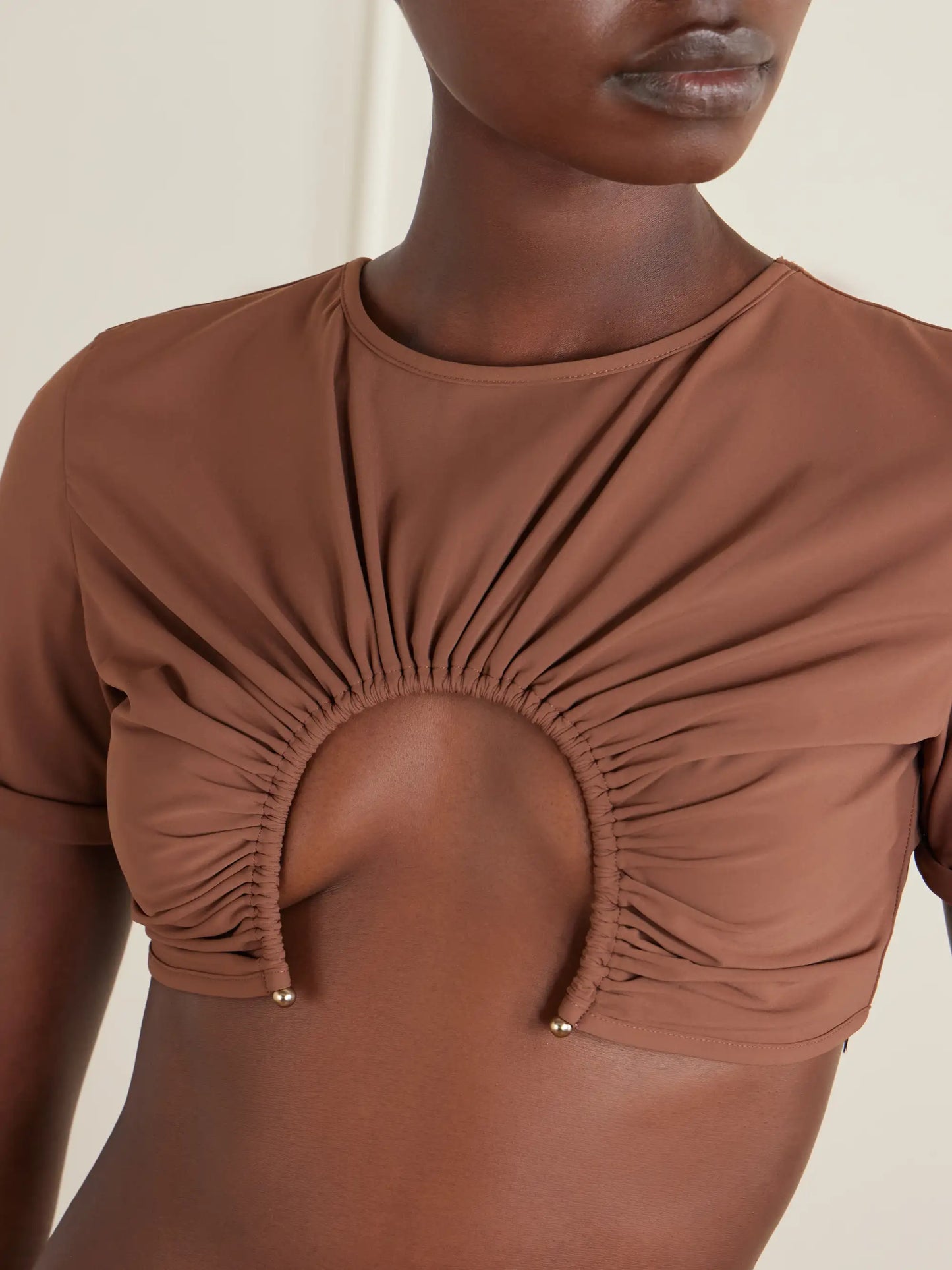 U Prong Tee Bikini Top