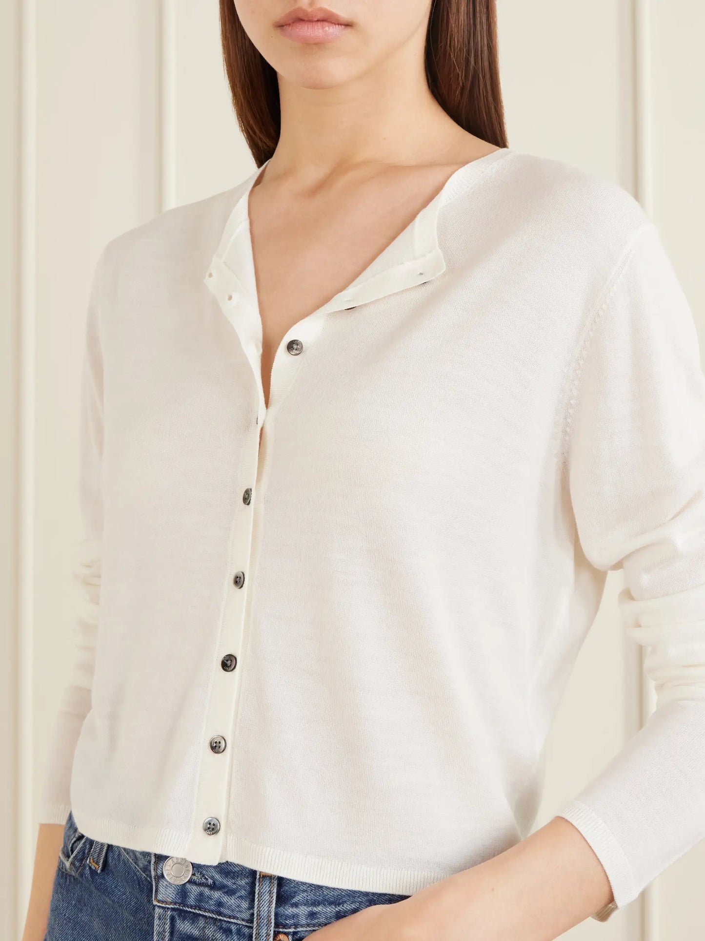 James Merino Wool Cardigan