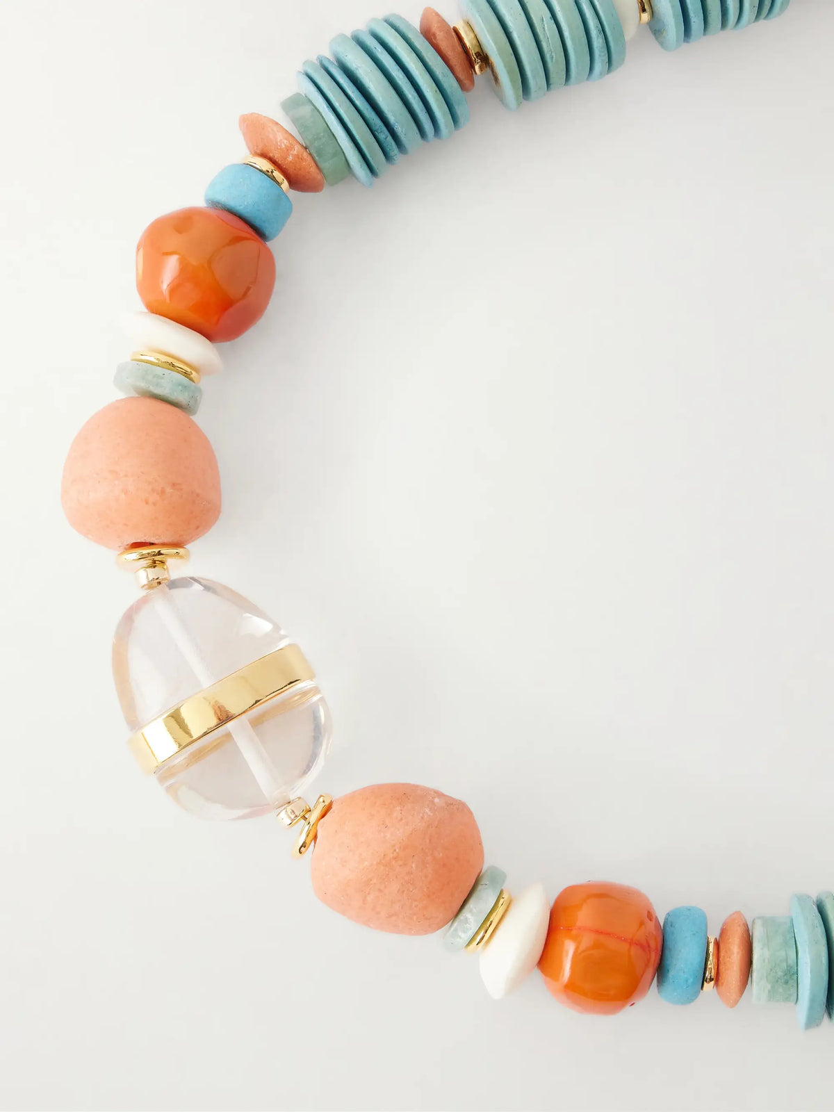 Neptune Gold-plated Multi-stone Necklace