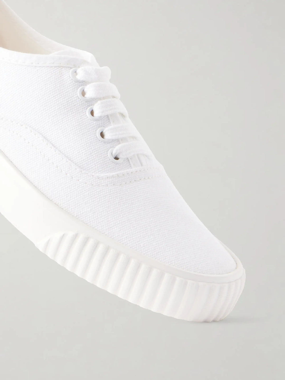 Heritage Grosgrain-trimmed Cotton-canvas Sneakers