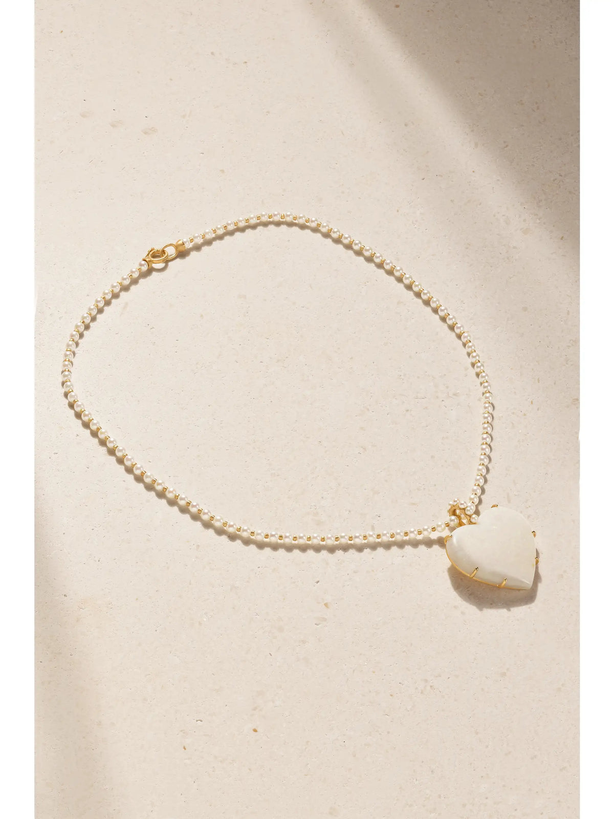Love 18-karat Gold, Pearl And Opal Necklace