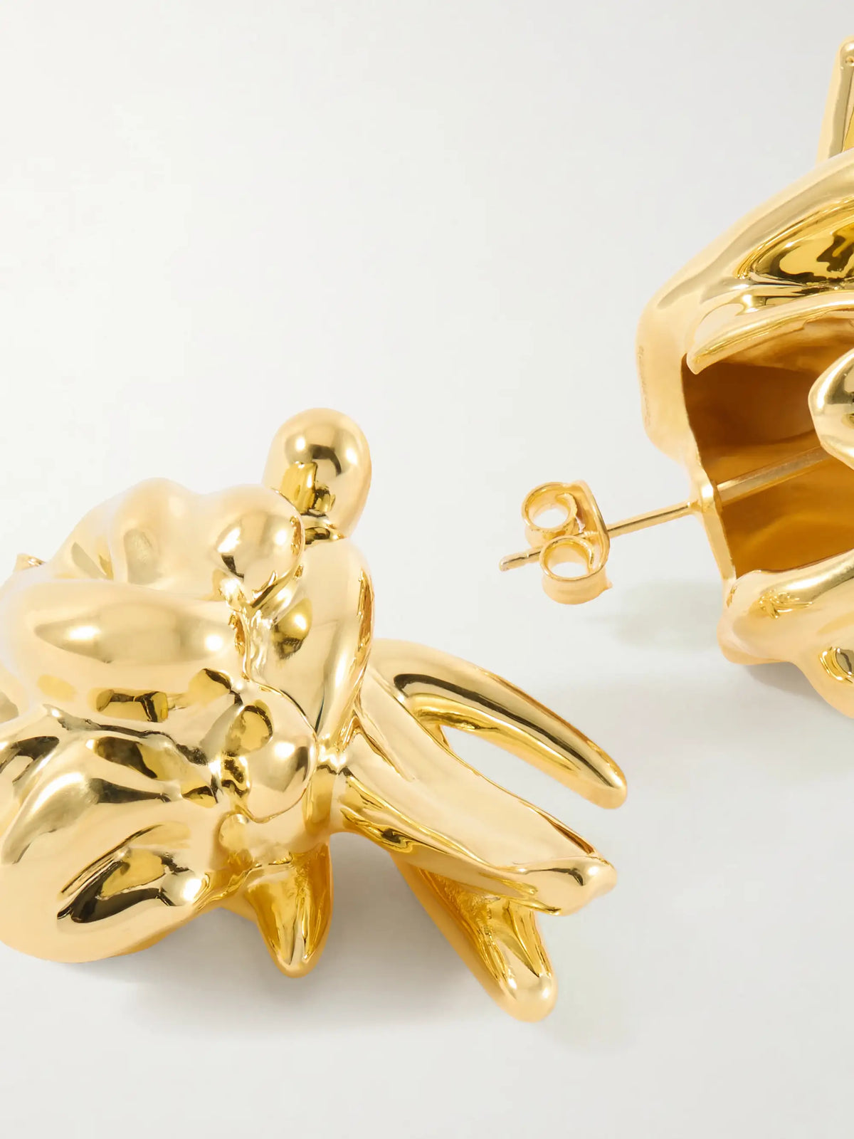 Gold-plated Recycled Silver Earrings
