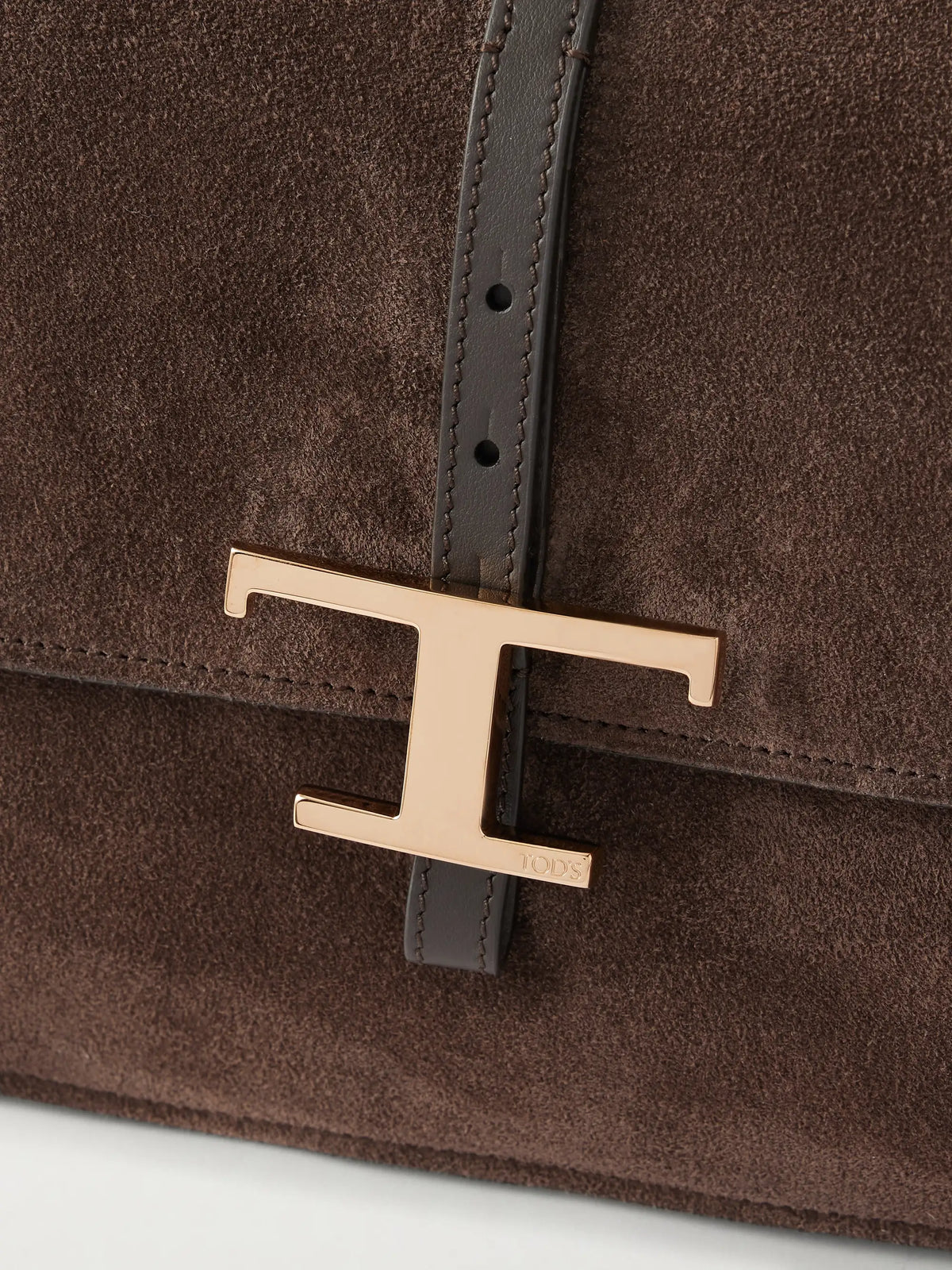 Tracollina Mosch Small Leather-trimmed Suede Shoulder Bag