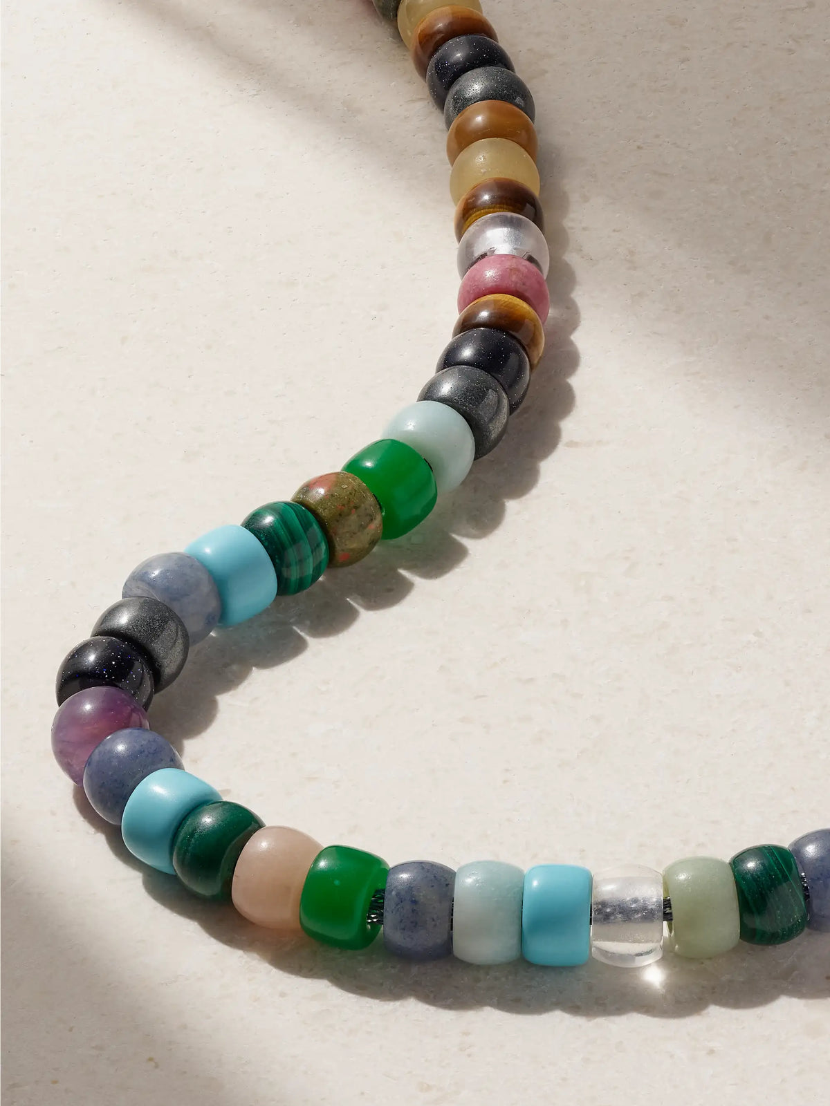 Forte Beads Moonbow 18-karat Gold And Lurex Multi-stone Necklace Kit