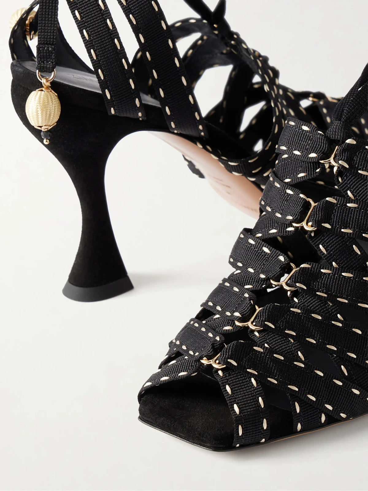Zimmermann Corsage 85 Embellished Webbing Sandals