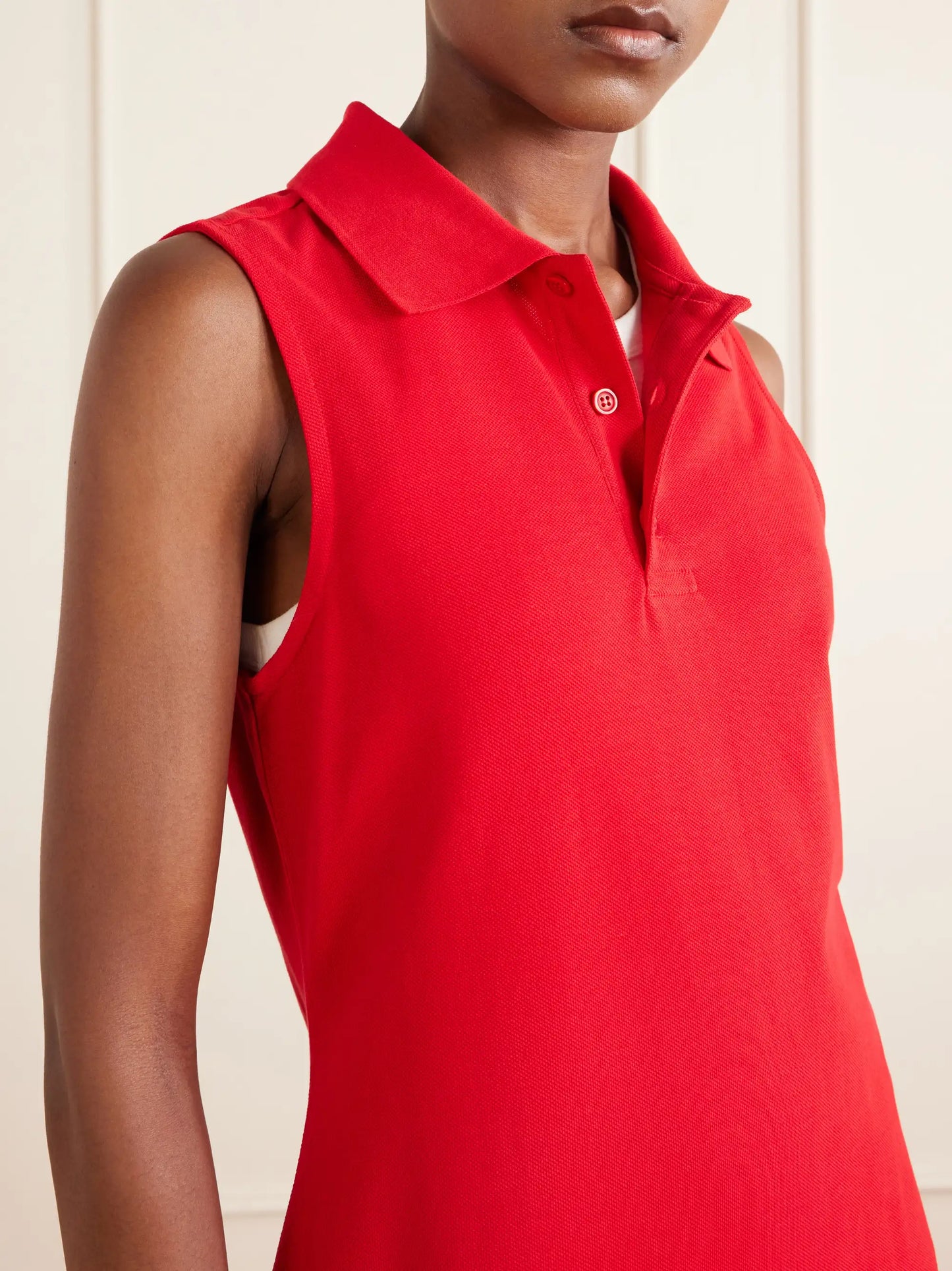 Lauren Organic Cotton-piqué Mini Dress