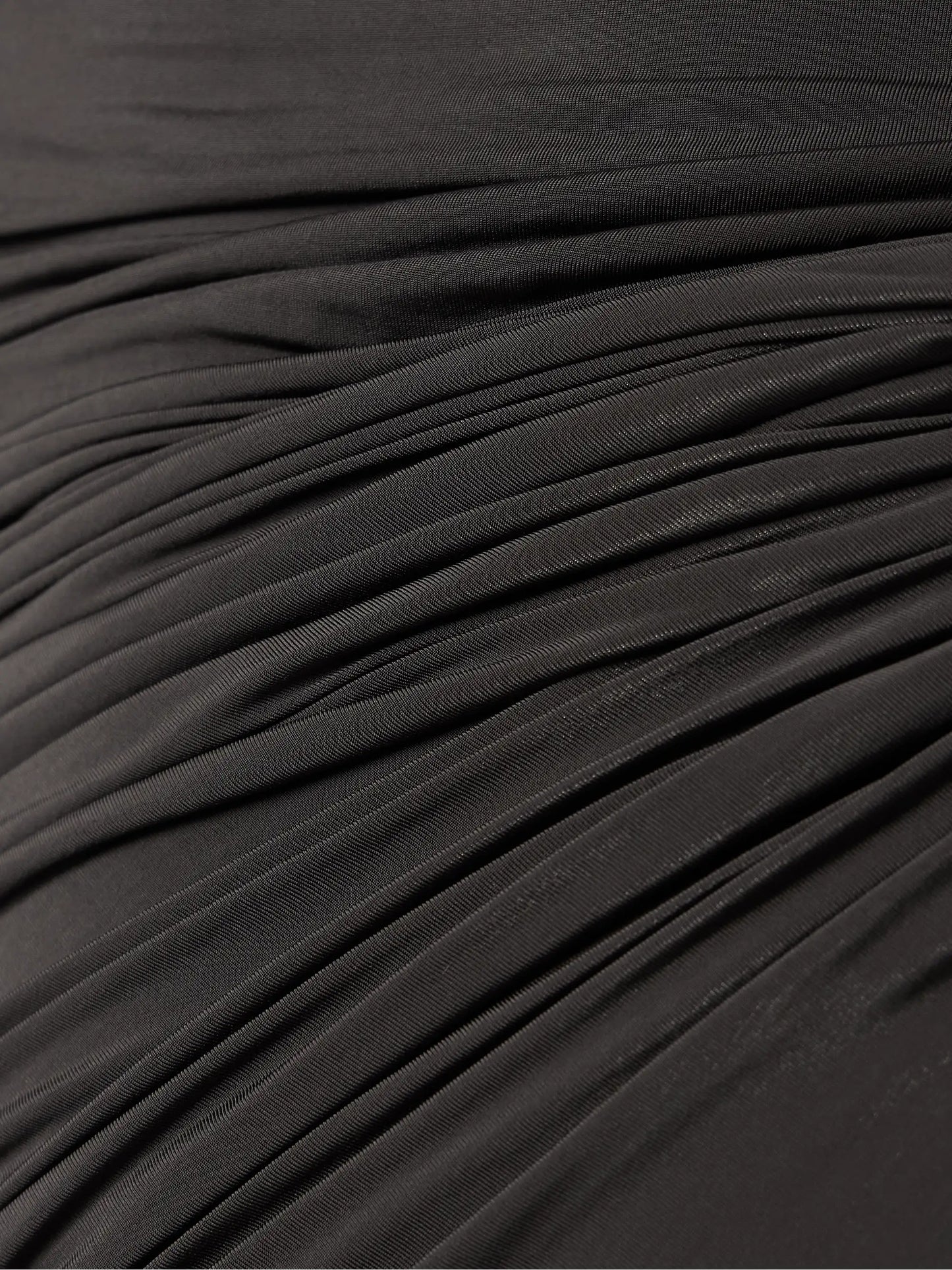 One-shoulder Draped Stretch-jersey Gown