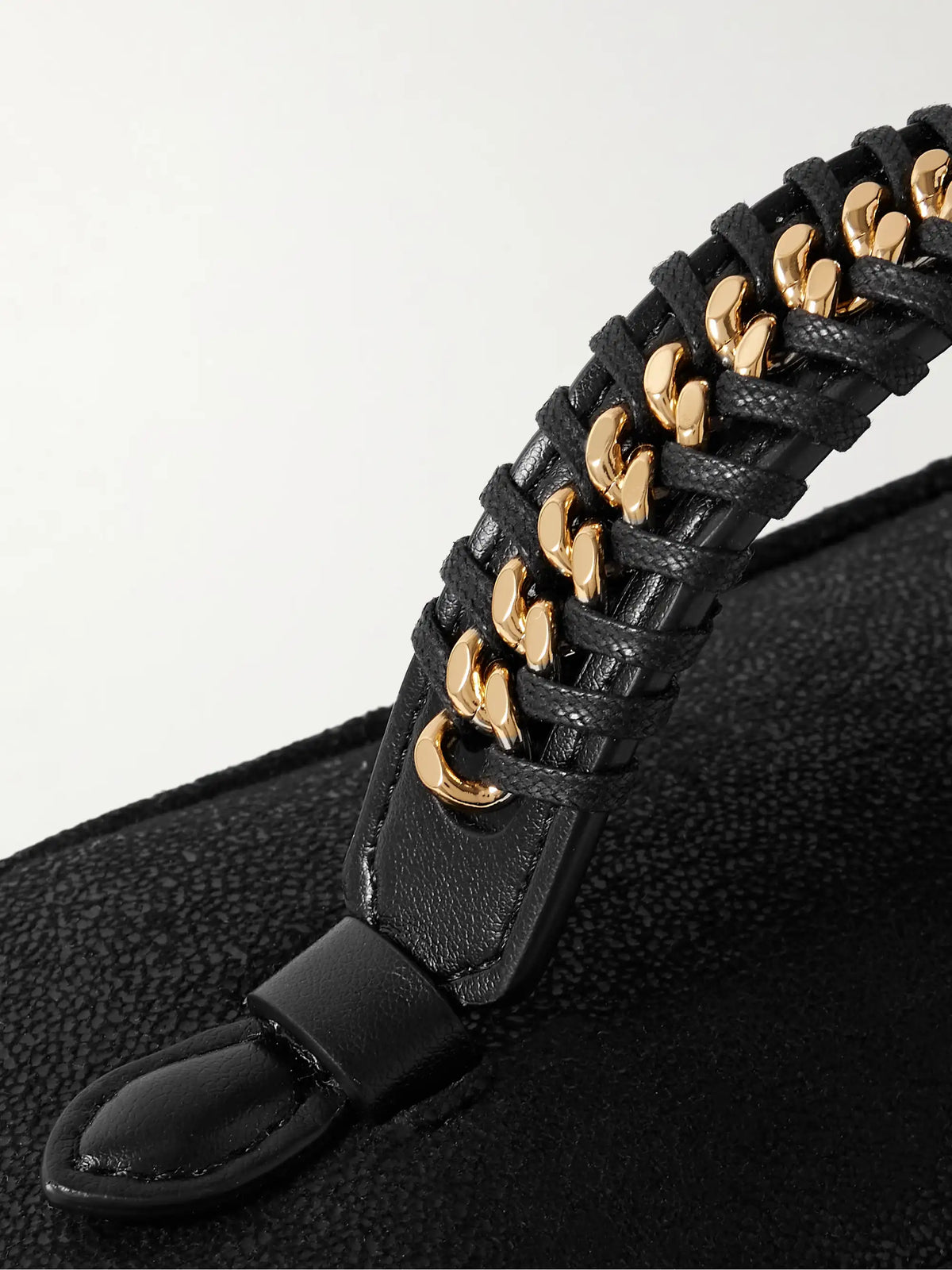 Falabella Chain-embellished Brushed Shoulder Bag