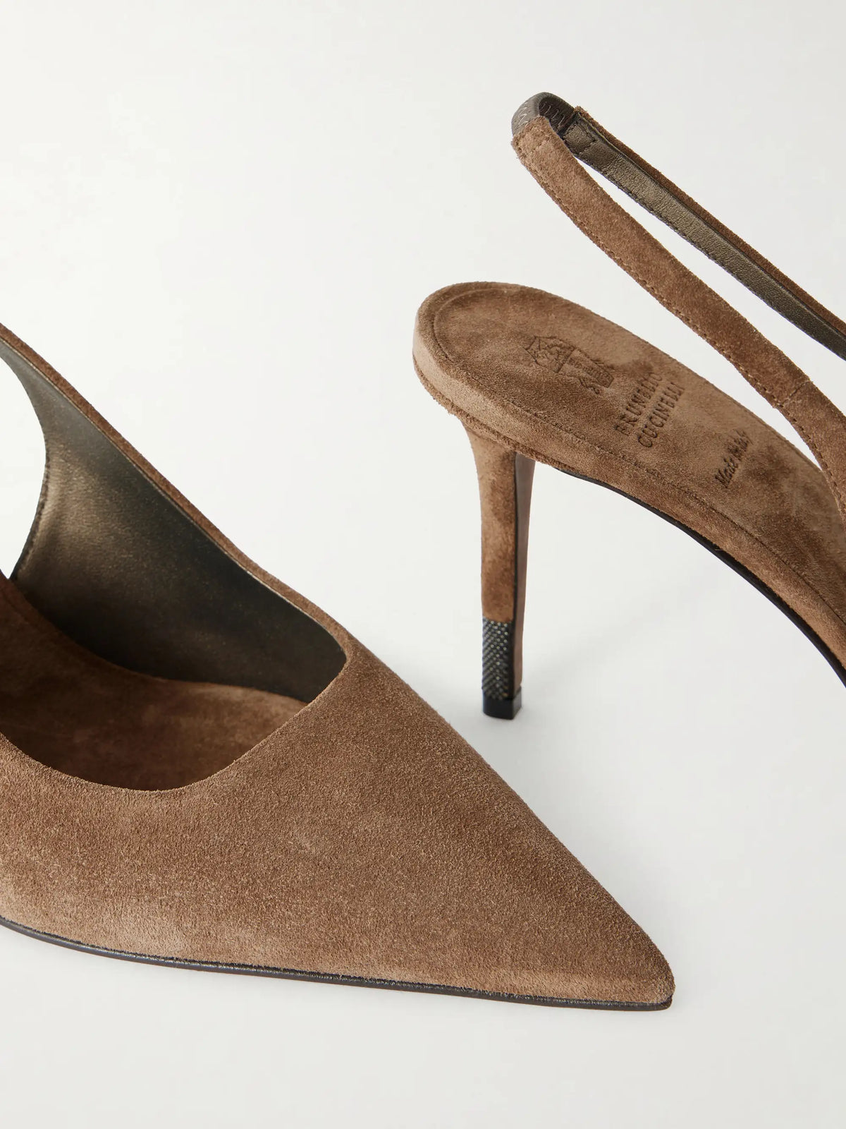 80 Suede Slingback Pumps