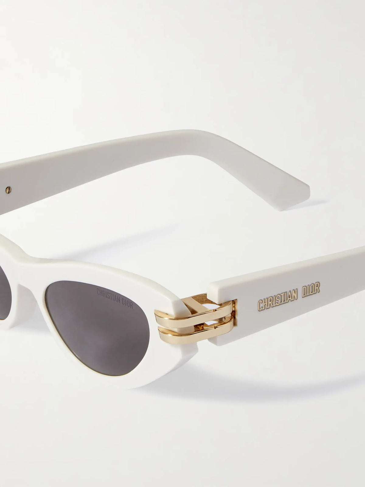 Cdior B1u Cat-eye Acetate And Gold-tone Sunglasses
