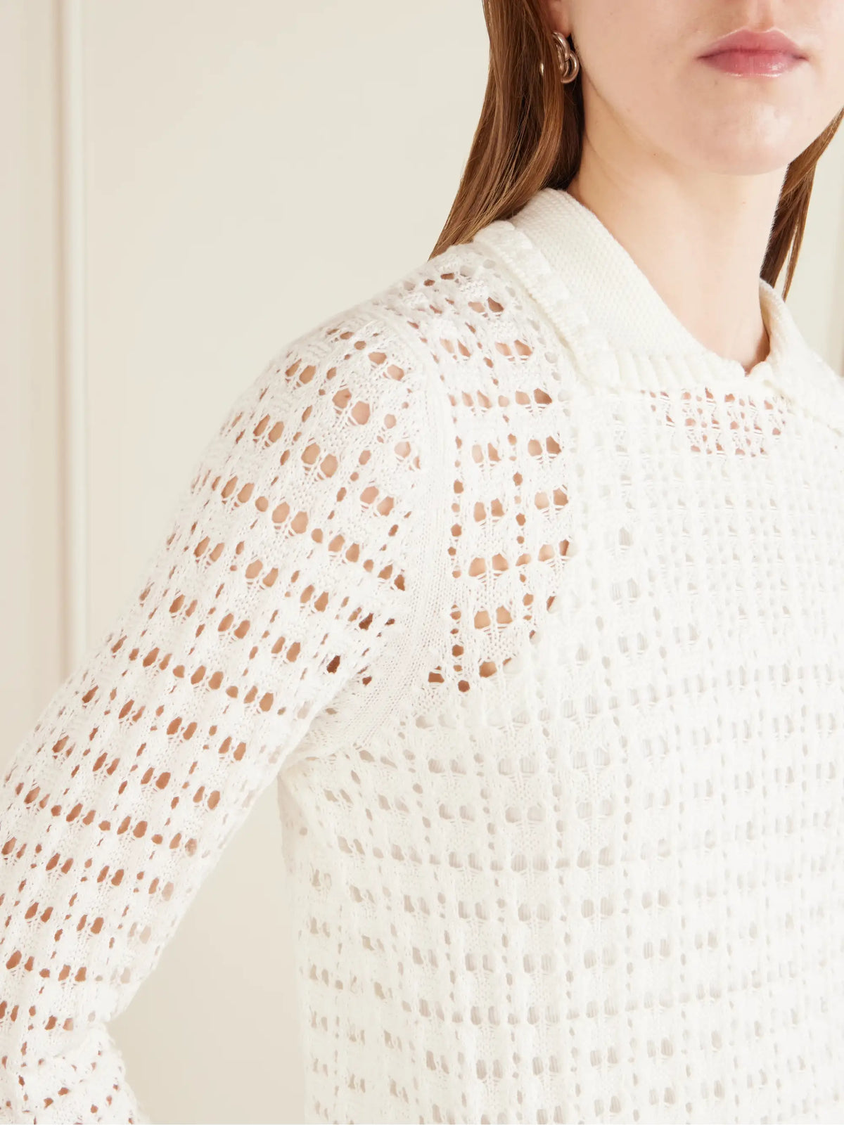 Arch4 Sunny Crocheted Cotton Sweater