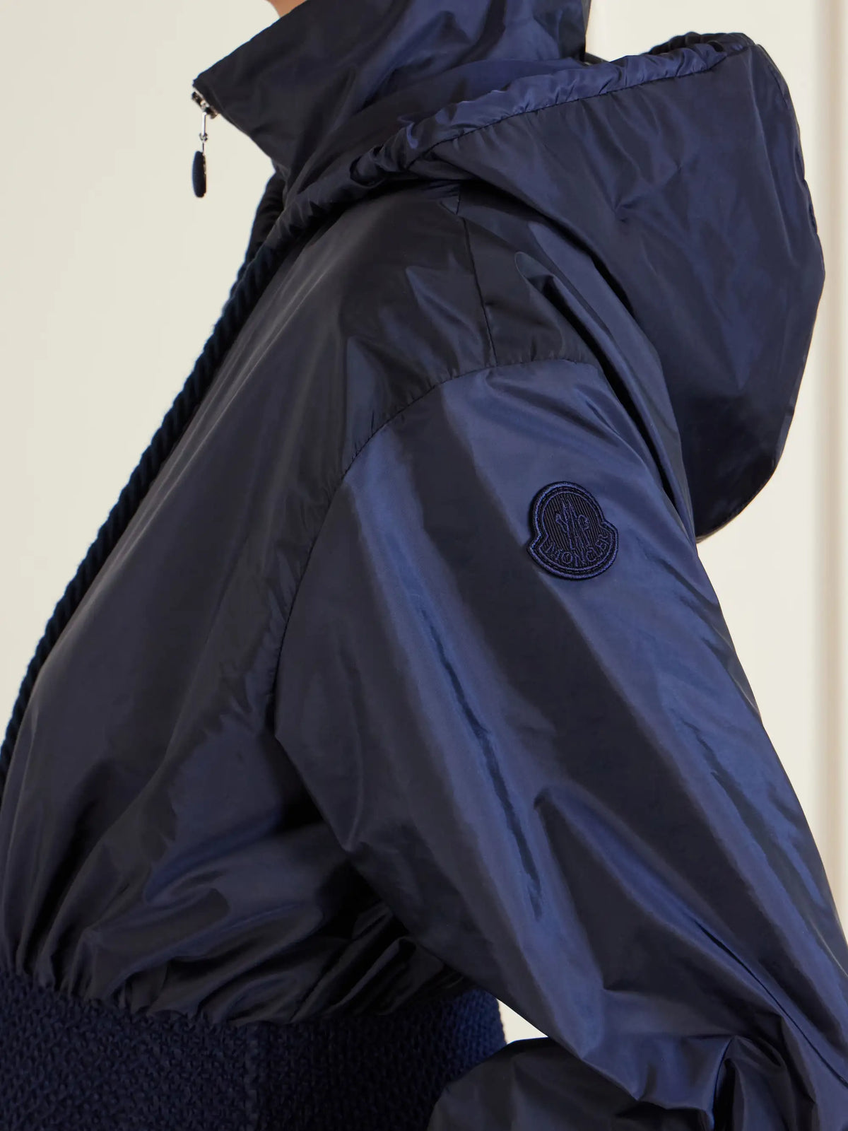 Liriope Hooded Gathered Shell Jacket