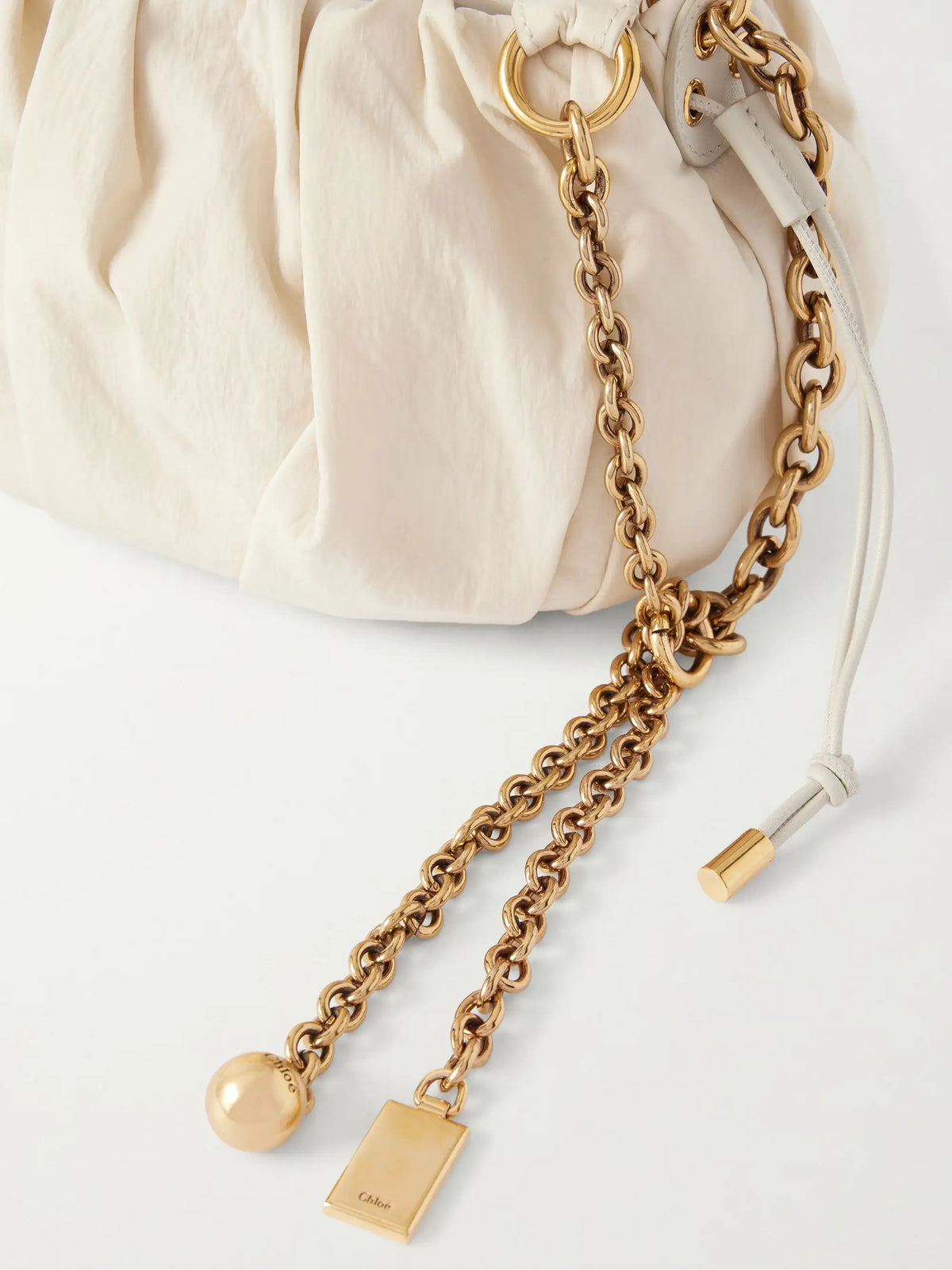 Pleated Shell Shoulder Bag