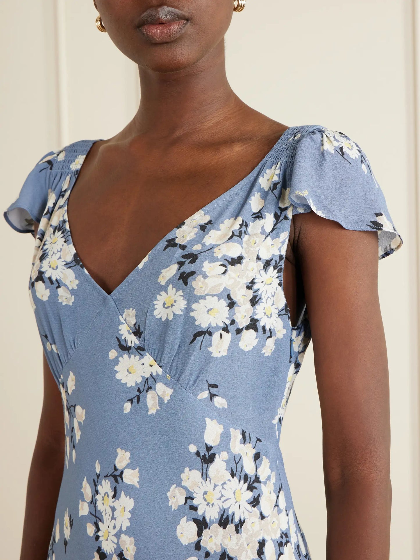 Cathy Floral-print Crepe Midi Dress