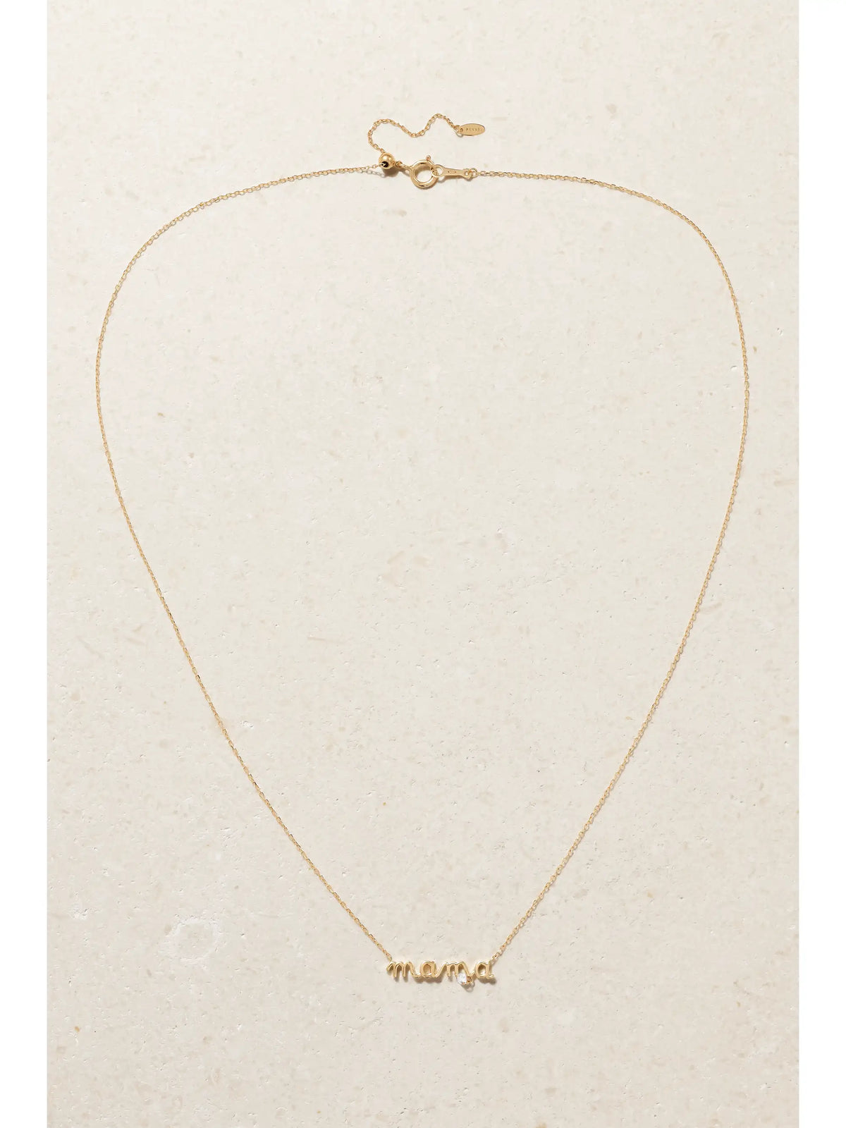 Mama 18-karat Gold Diamond Necklace