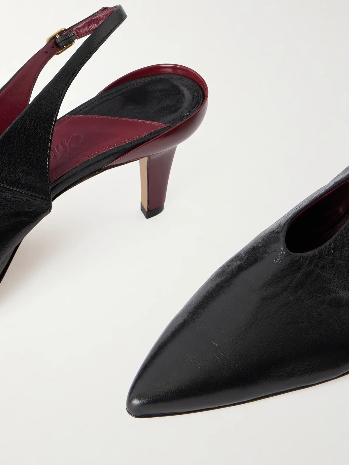 Suzie Leather Slingback Pumps