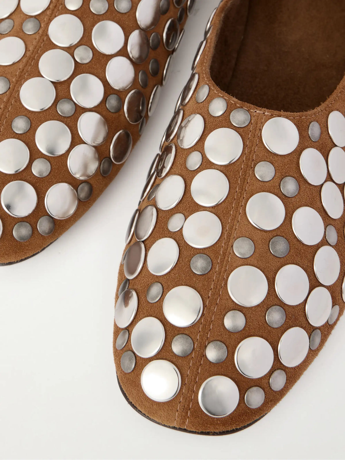 Jane Studded Suede Flats