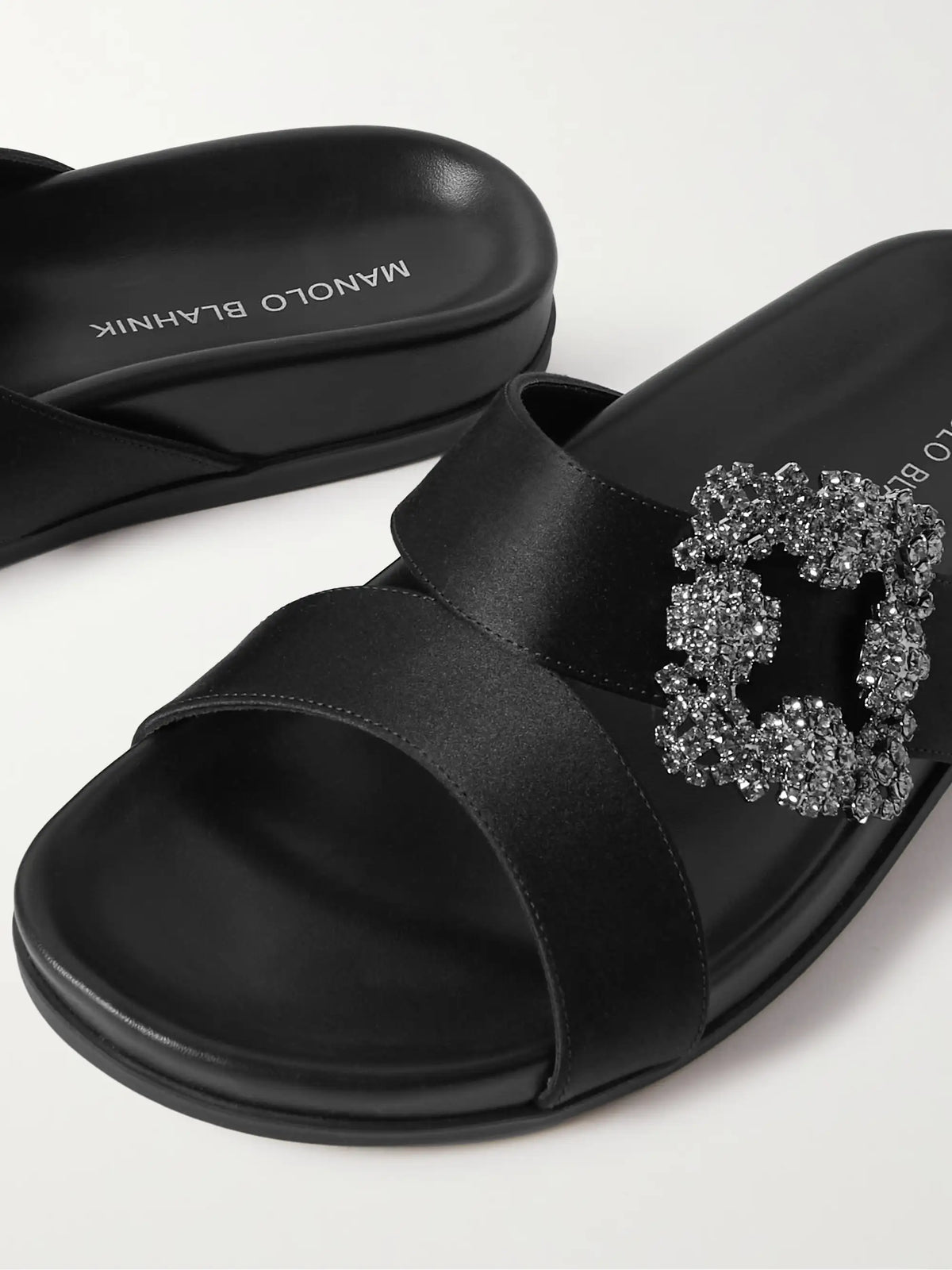 Chilanghi Buckled Satin Slides