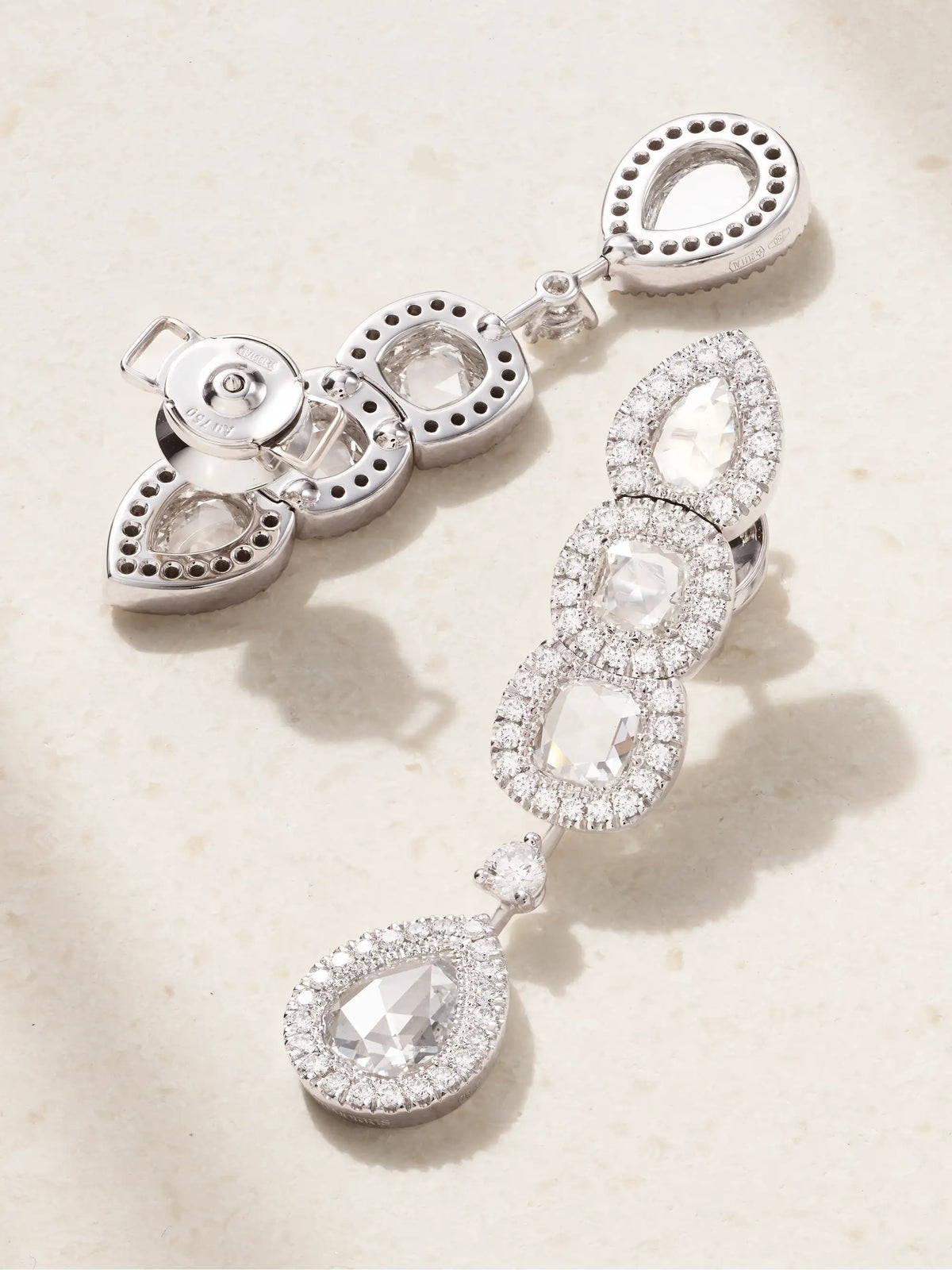 18-karat White Gold Diamond Earrings