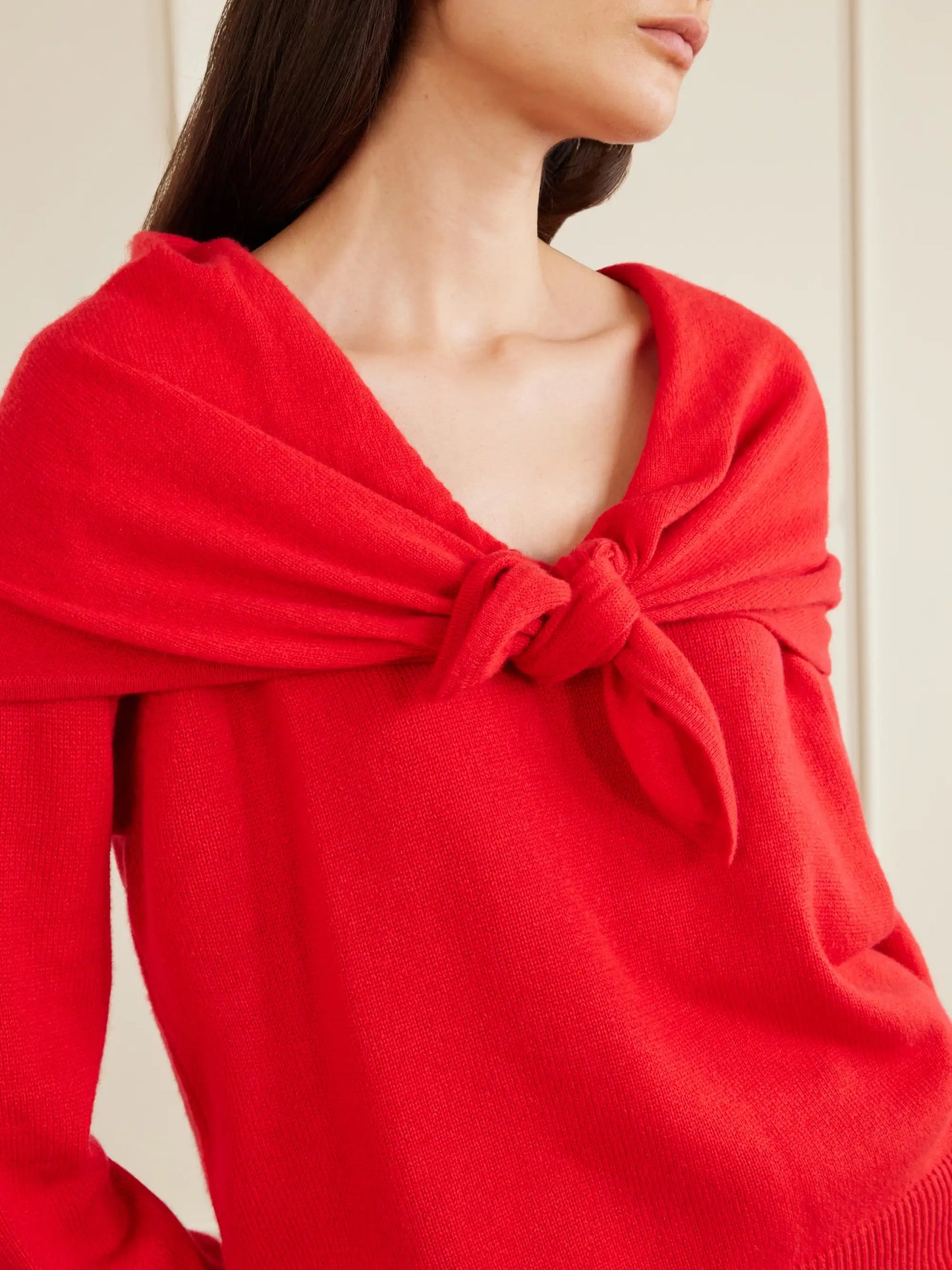 Malia Knot-detailed Cashmere Sweater