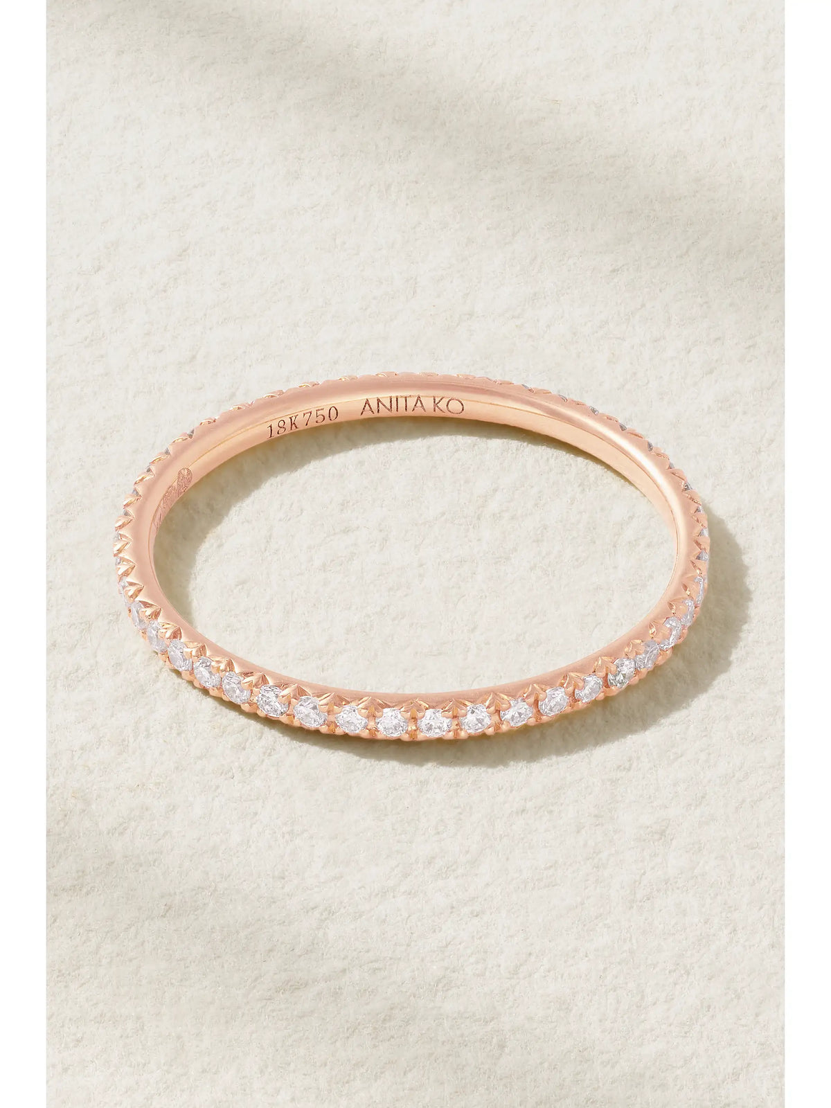 Anita Ko Eternity 18-karat Rose Gold Diamond Ring