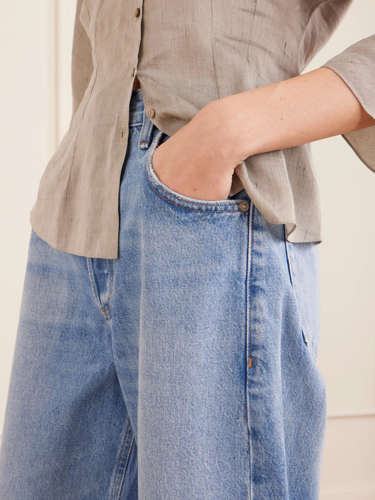 Ayla Mid-rise Wide-leg Jeans