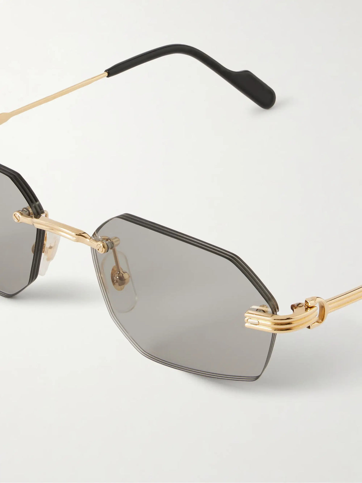 Première De Cartier Round-frame Metal And Acetate Sunglasses