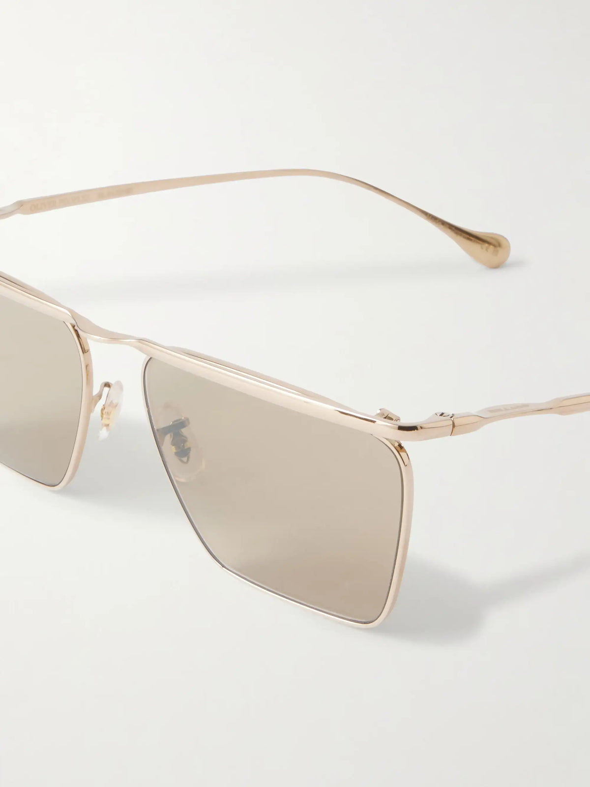 + Jil Sander Aviator-style Gold-toned Sunglasses