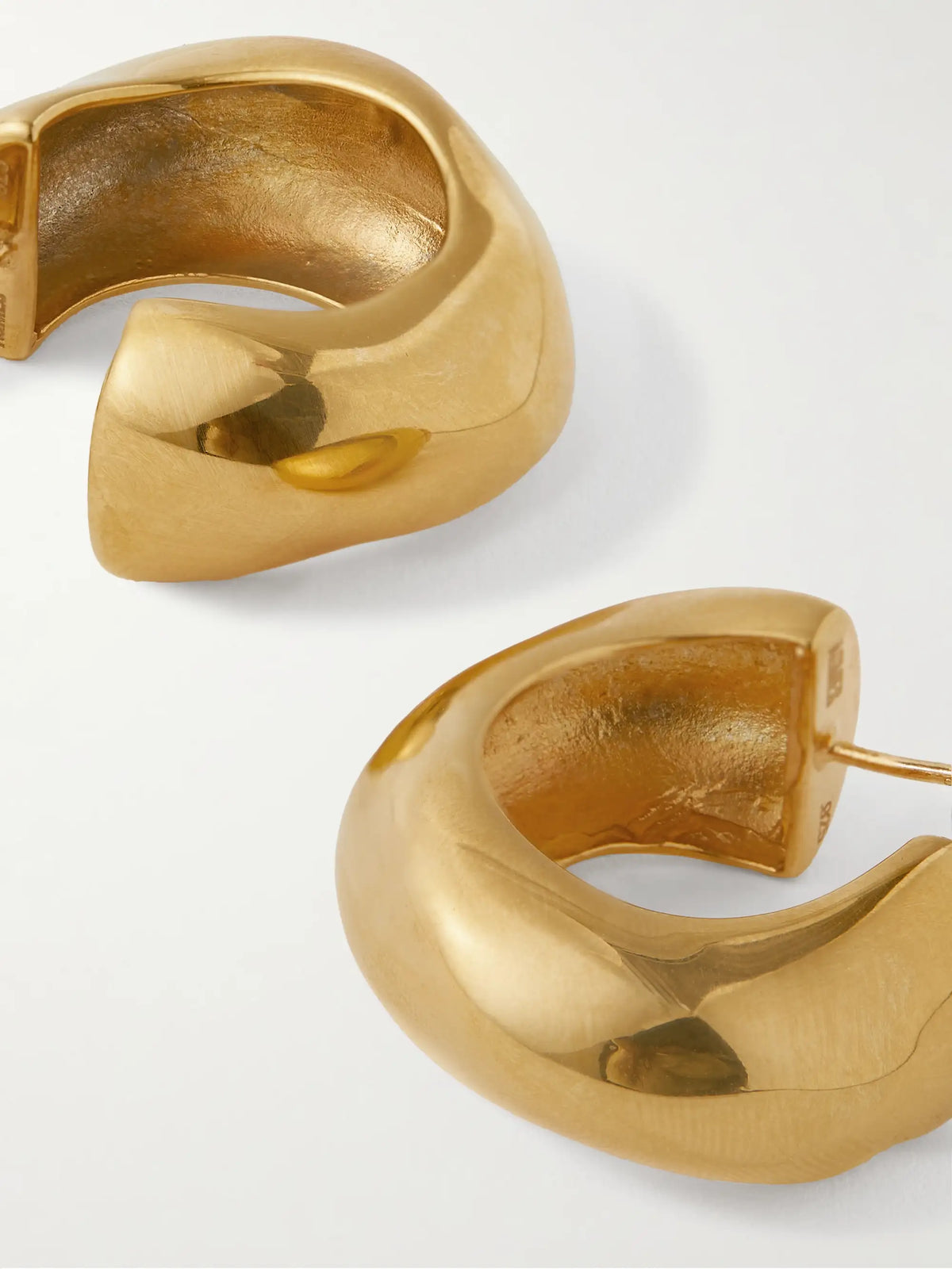 Celia Medium Gold-plated Hoop Earrings