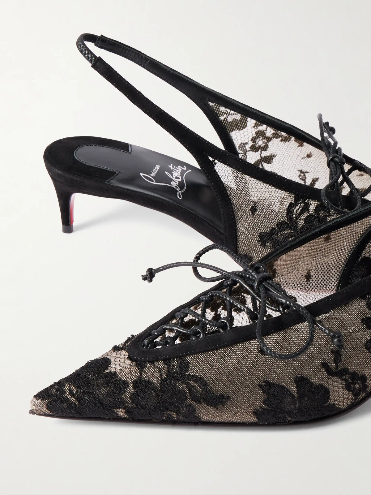 Km 45 Lace Slingback Pumps