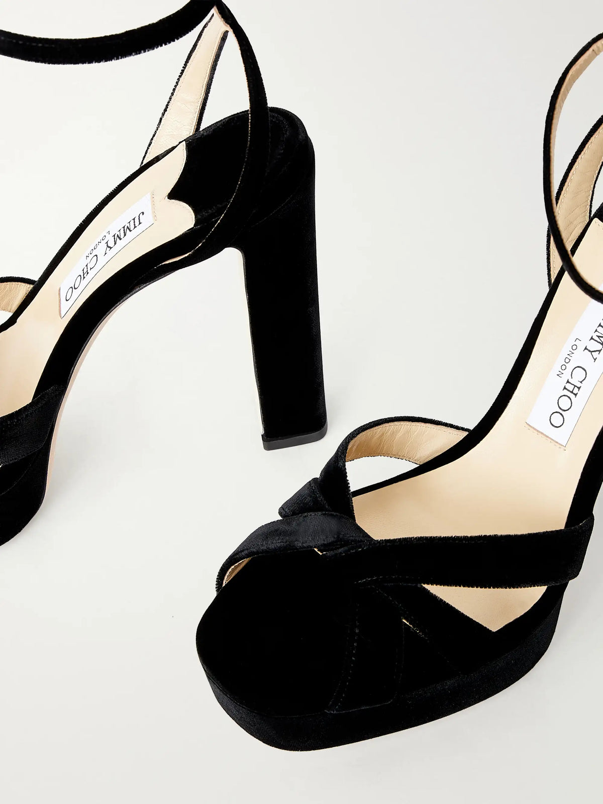 Jimmy Choo Kove 120 Velvet Platform Sandals