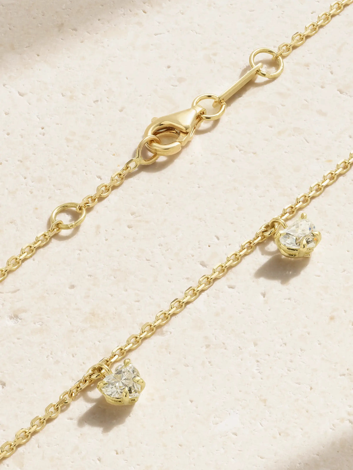18-karat Gold Diamond Anklet