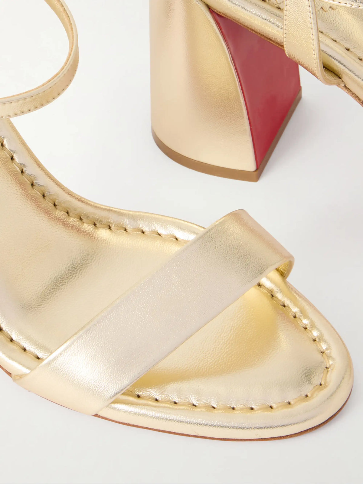 Miss Jane 85 Metallic Leather Sandals