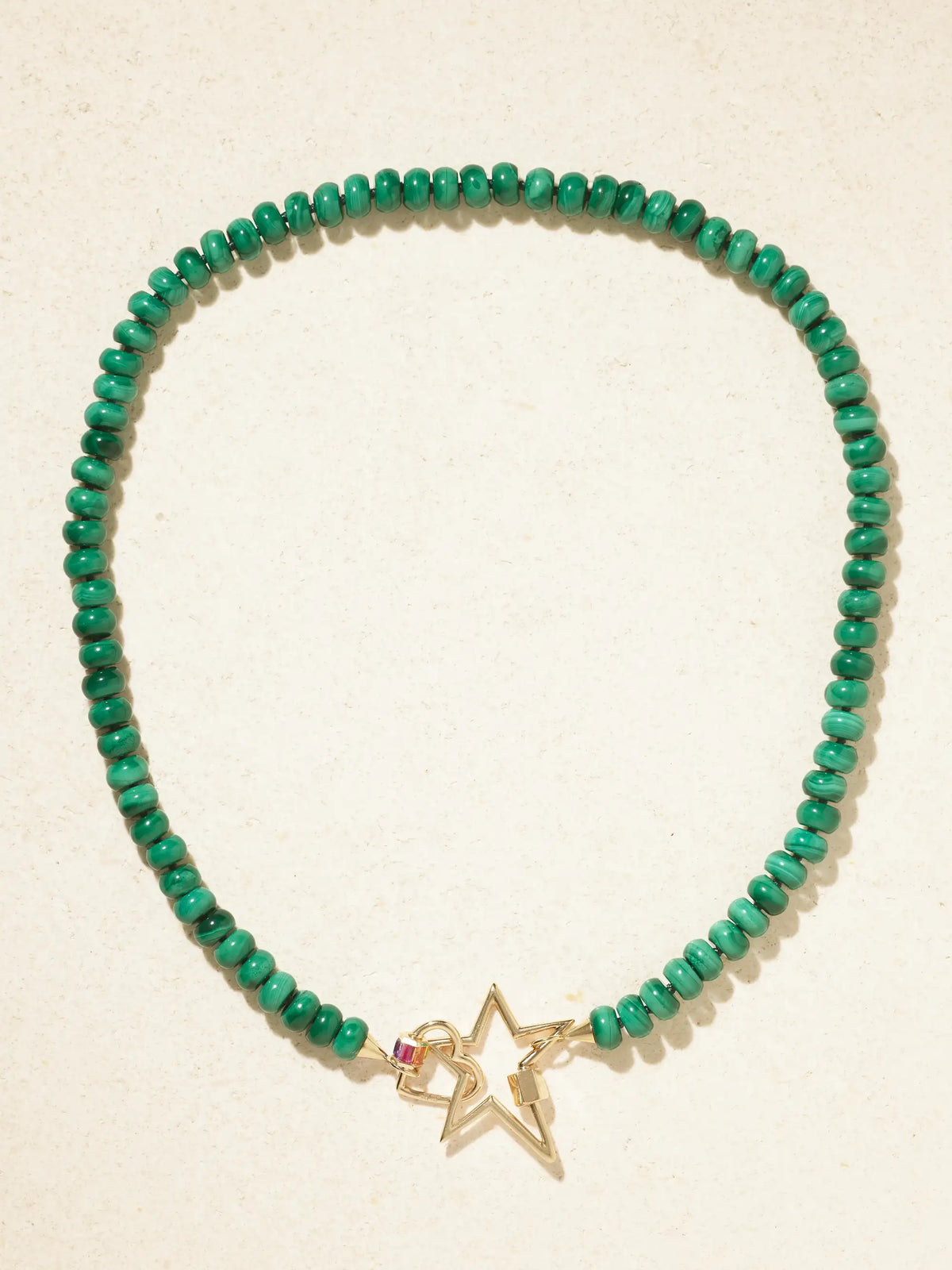 Heartlock + Starlock 14-karat Gold Multi-stone Necklace