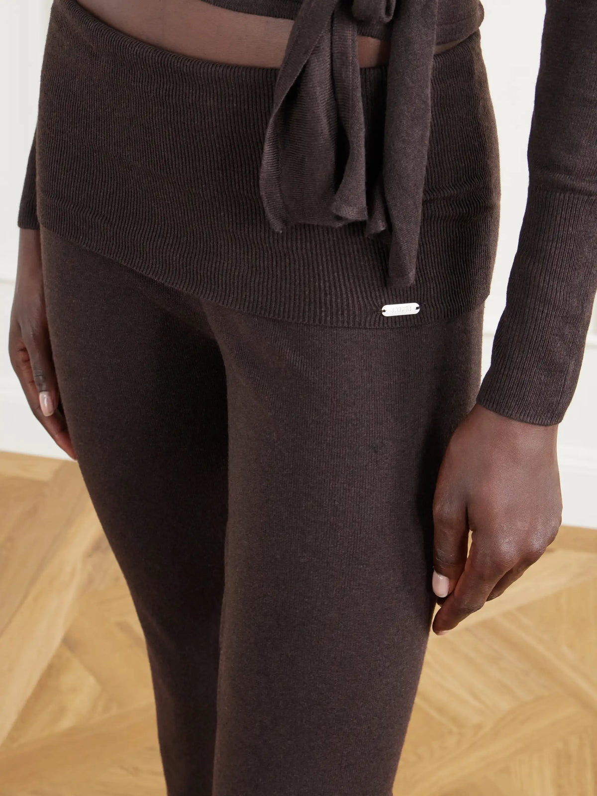 SKIMS Knitted Flared Foldover Pants