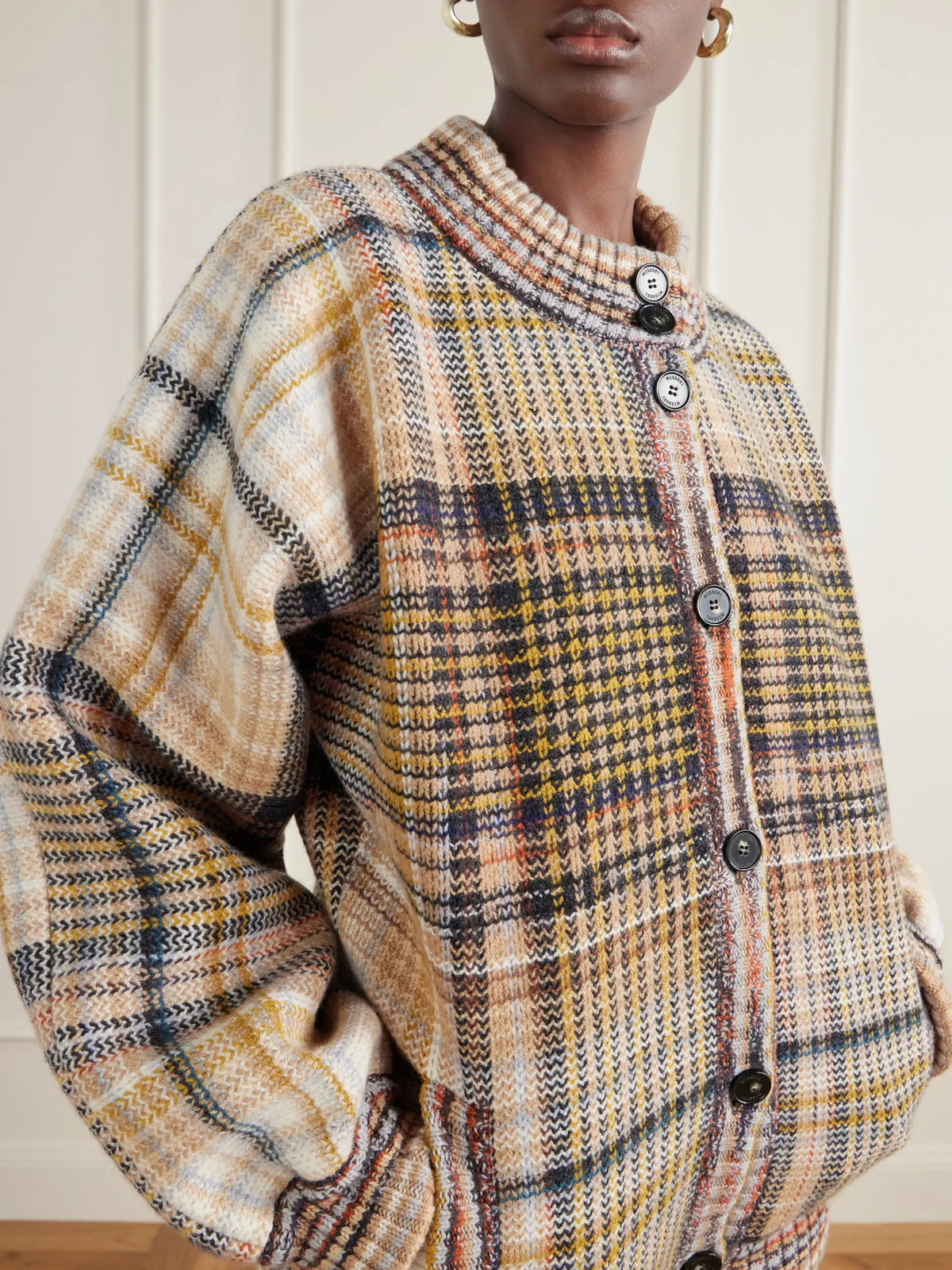 Missoni Padded Checked Wool Bomber Jacket