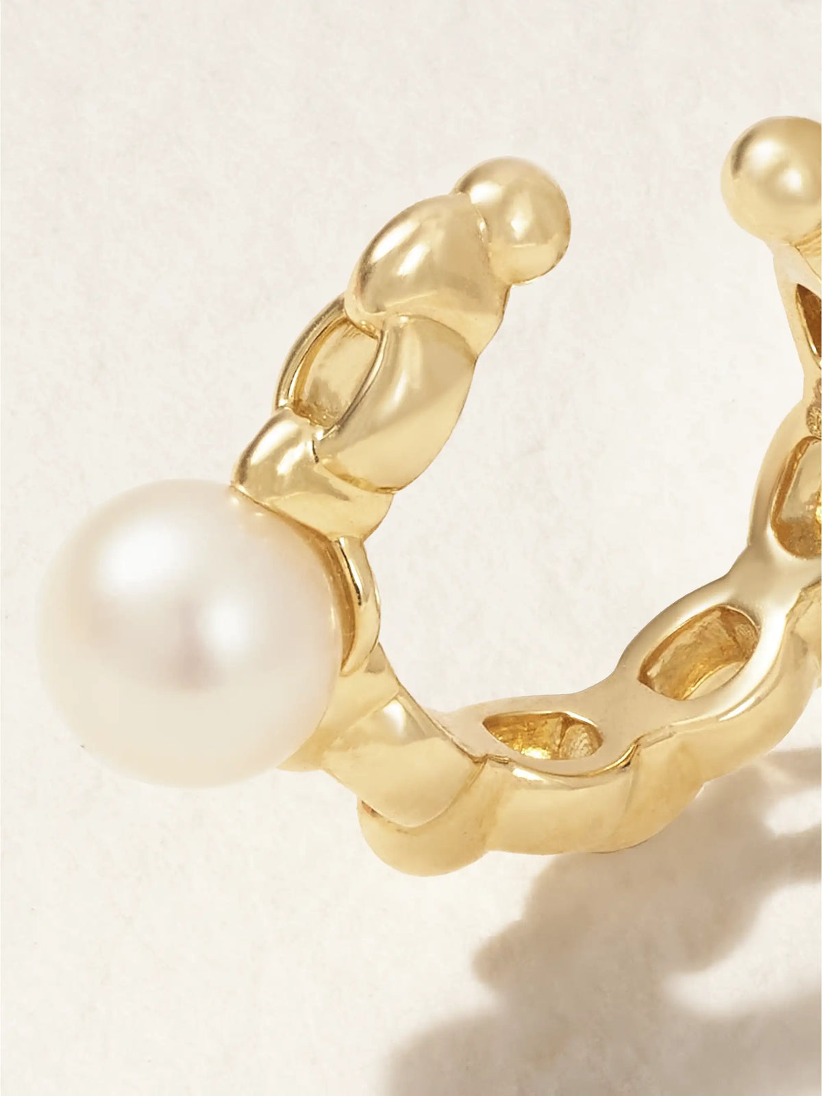 Sea Of Beauty 14-karat Gold Pearl Ear Cuff