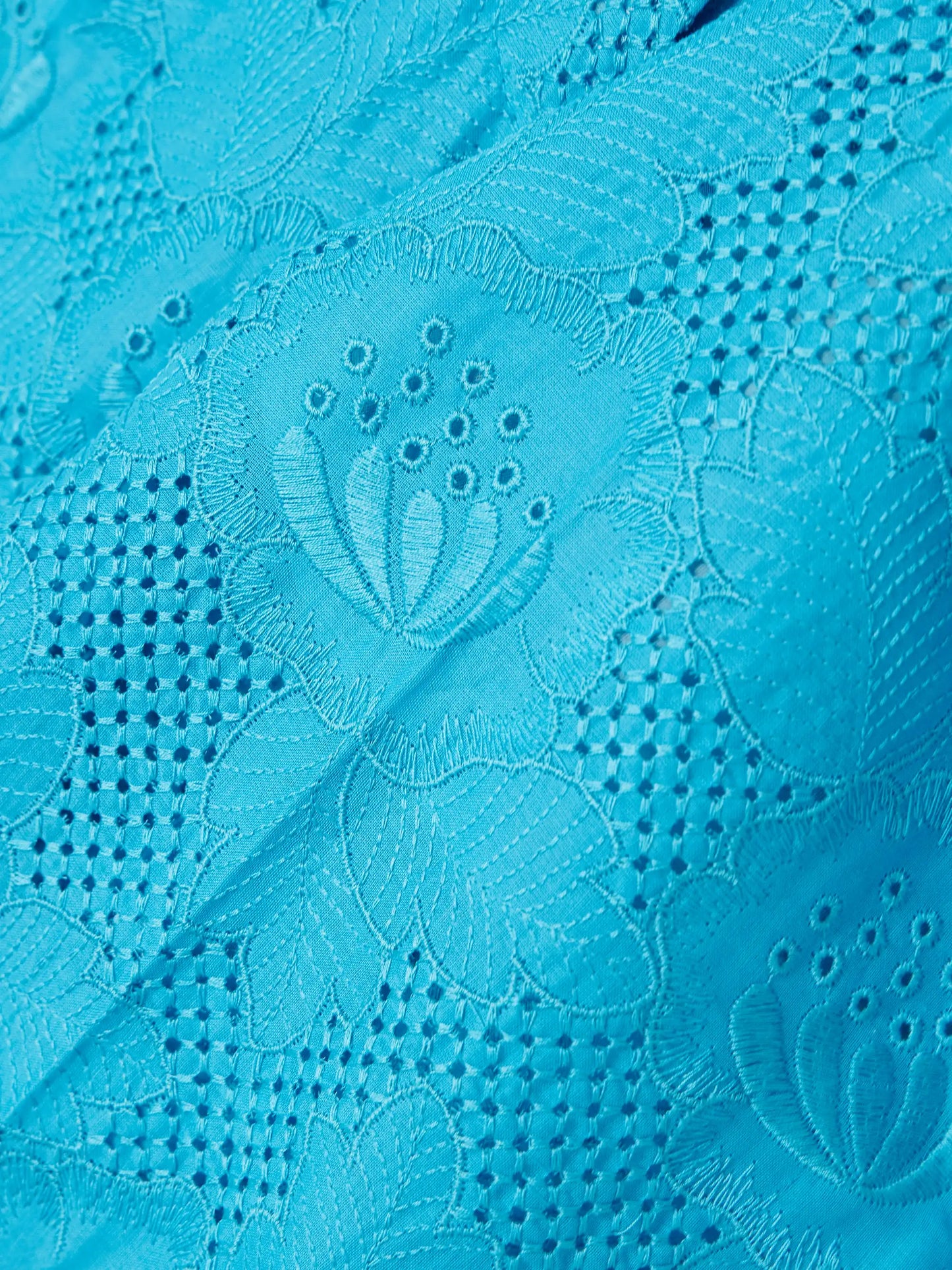 Broderie Anglaise Cotton Bootcut Pants