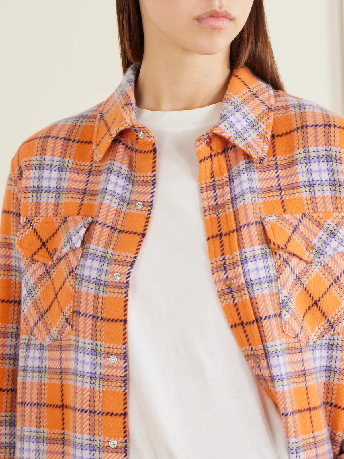 God's True Midnight Sun Checked Cashmere Shirt