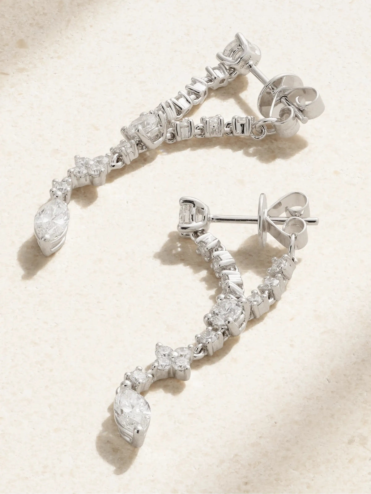 Vivi 18-karat White Gold Diamond Earrings