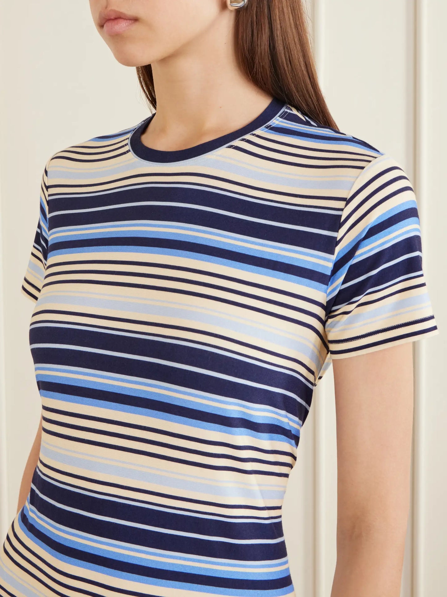 Noelle Striped Jersey Maxi Dress