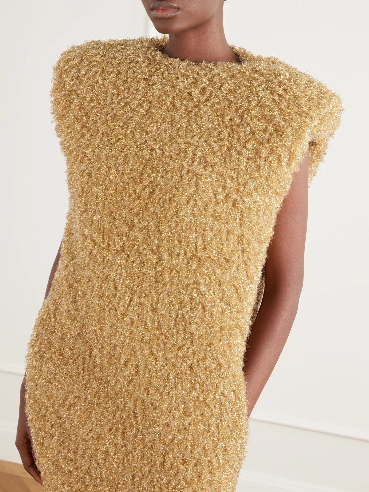 Willy Chavarria High-pile Bouclé Midi Dress